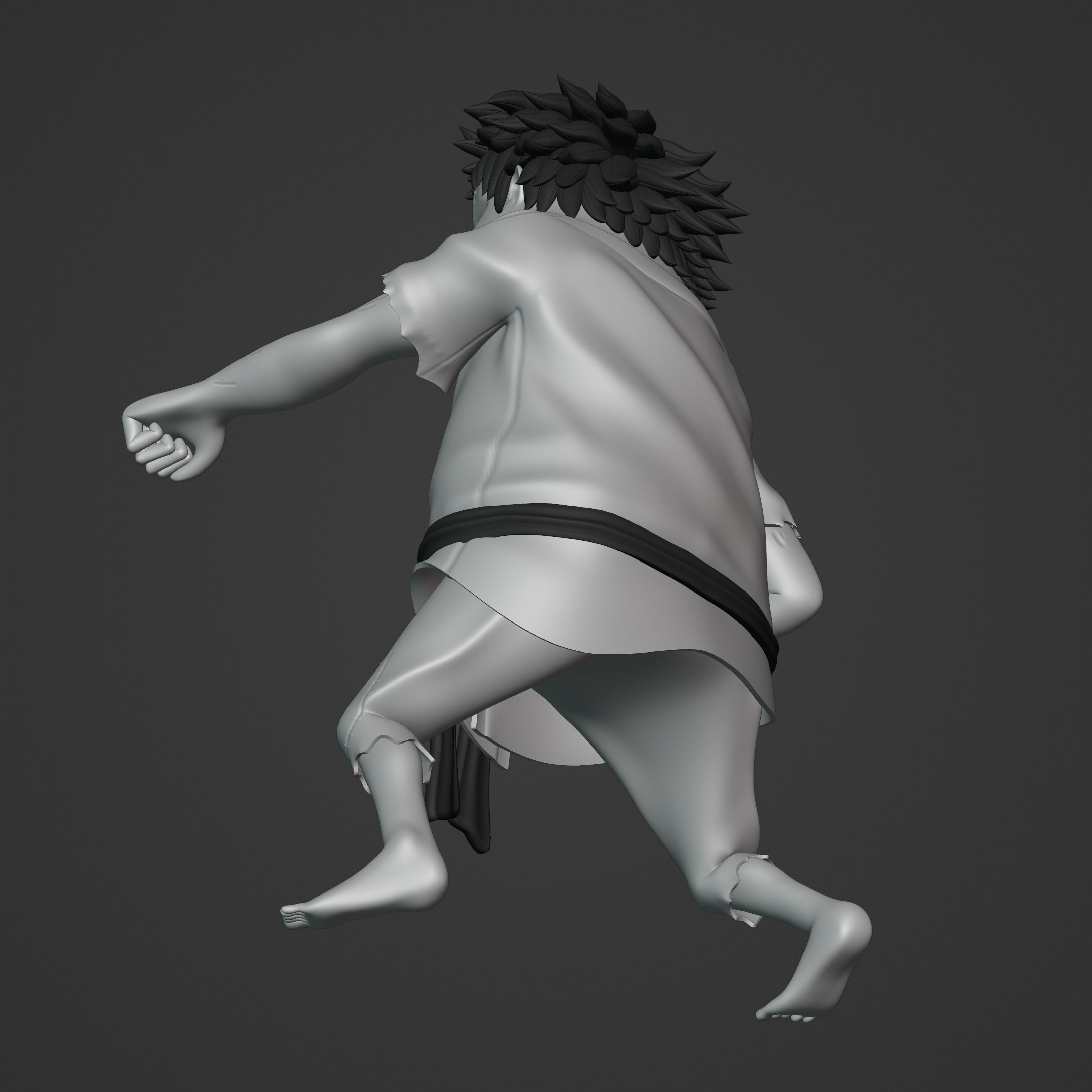 JIMBEI KID VERSION ONE PIECE Low-poly 3D model_23