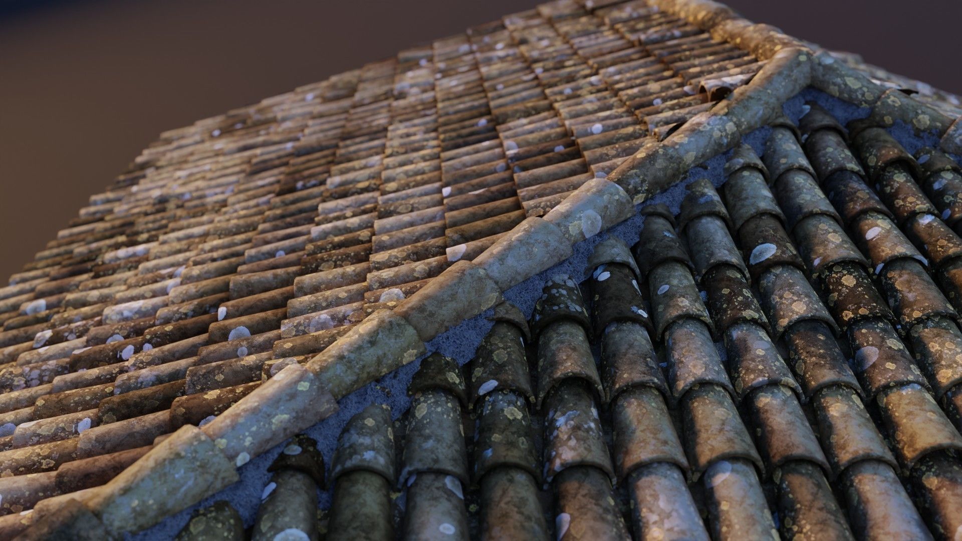 RoofTop - Tile Realistic - High and Low  Low-poly 3D model_38