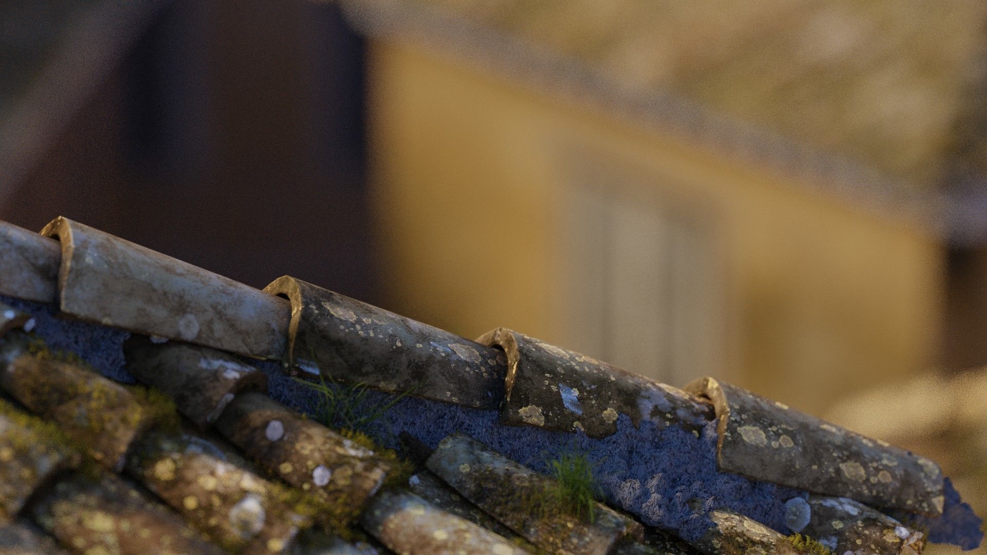 RoofTop - Tile Realistic - High and Low  Low-poly 3D model_13