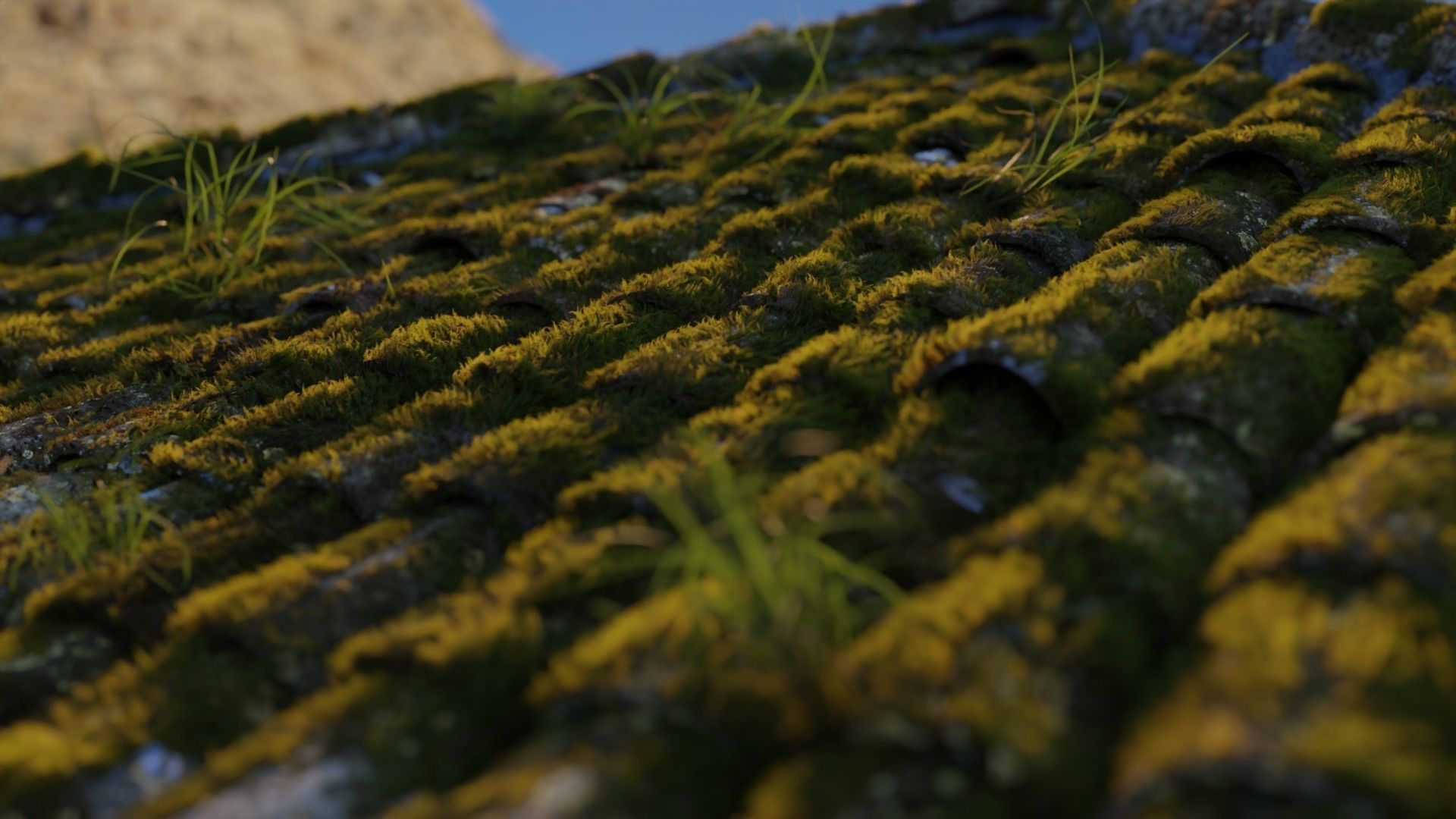 RoofTop - Tile Realistic - High and Low  Low-poly 3D model_36