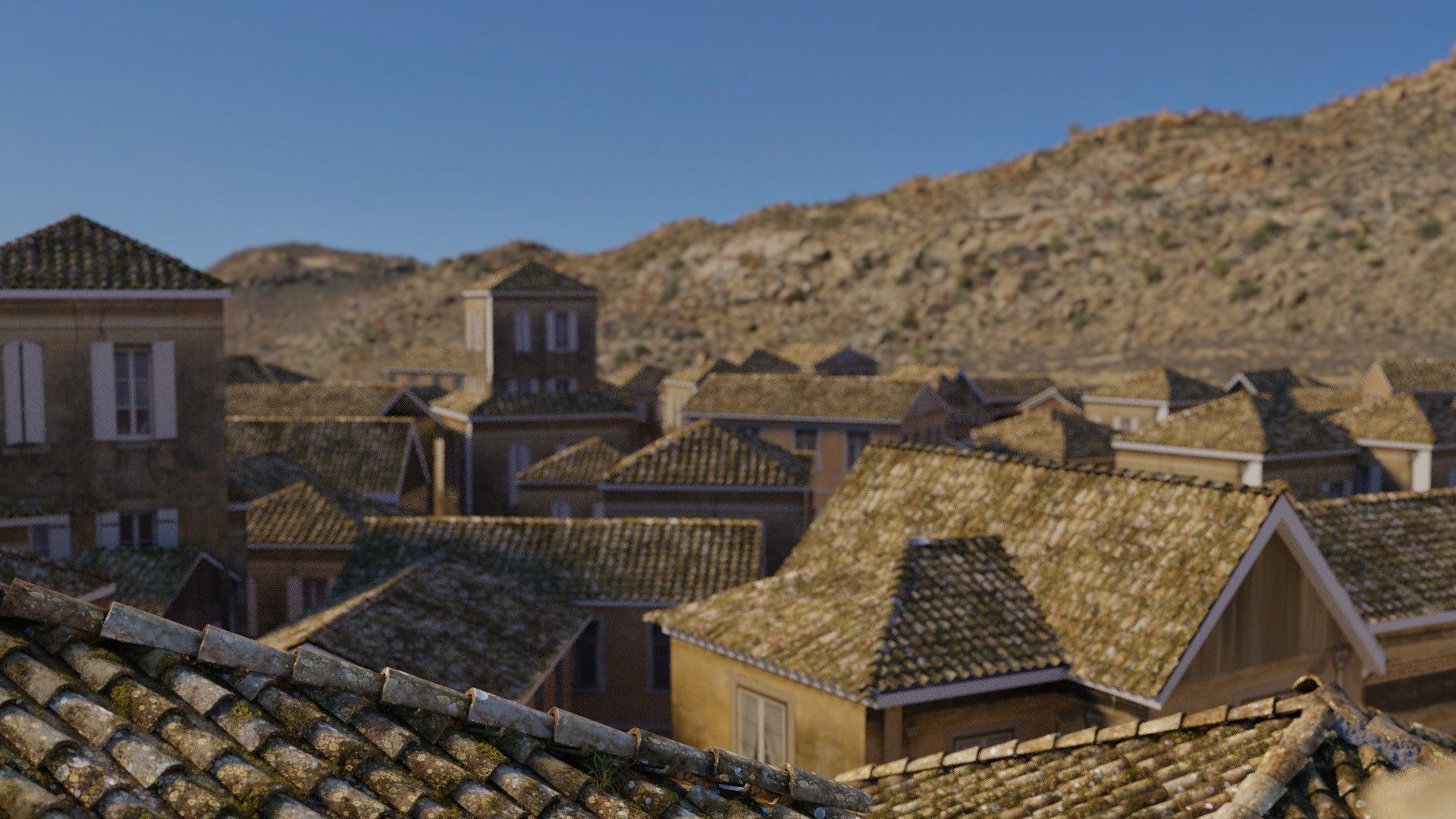 RoofTop - Tile Realistic - High and Low  Low-poly 3D model_11