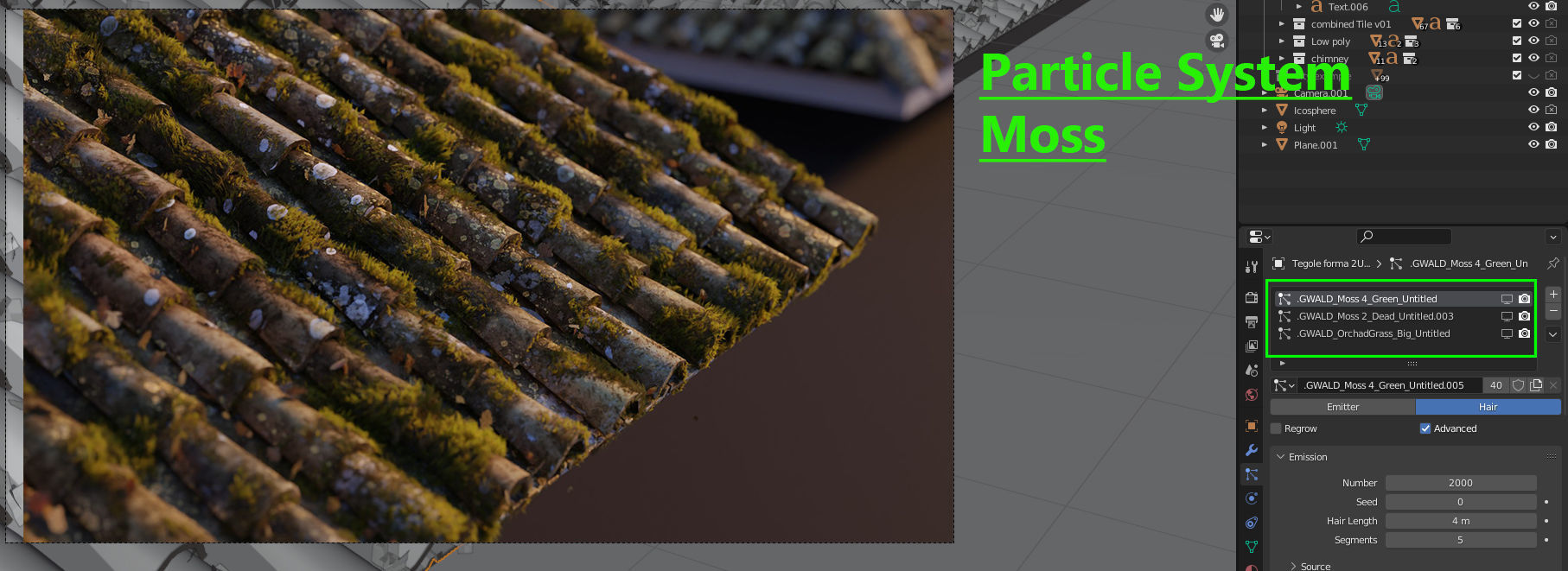 RoofTop - Tile Realistic - High and Low  Low-poly 3D model_49