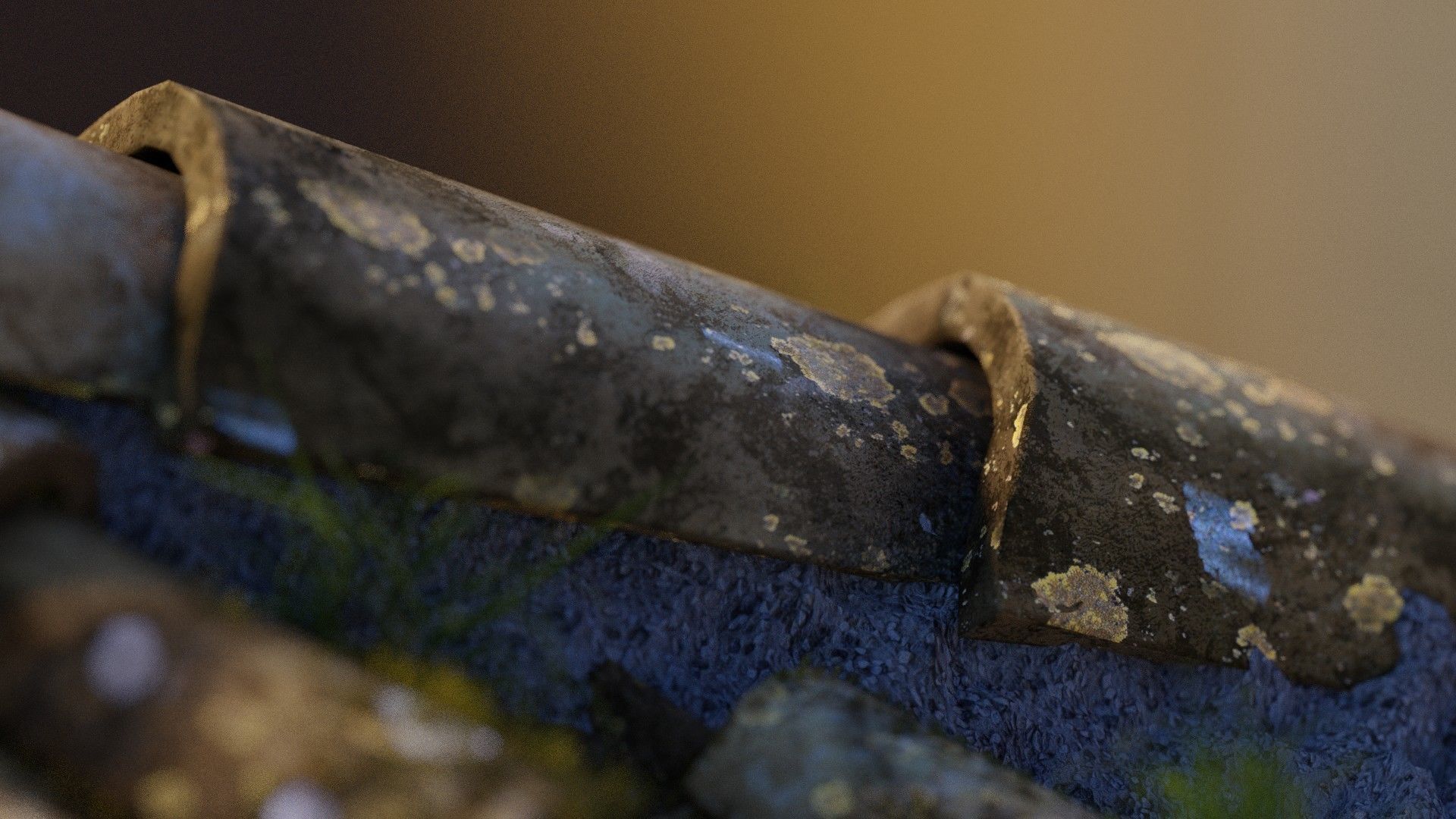 RoofTop - Tile Realistic - High and Low  Low-poly 3D model_14