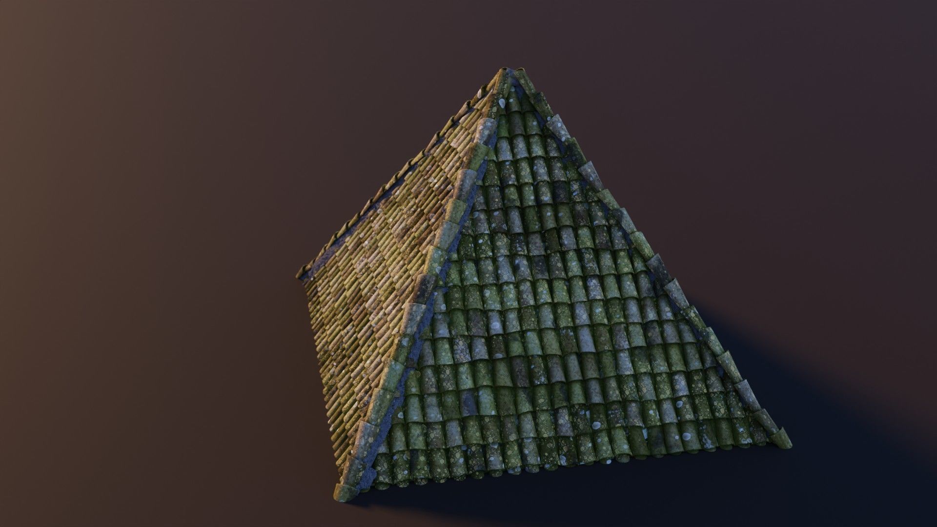 RoofTop - Tile Realistic - High and Low  Low-poly 3D model_31