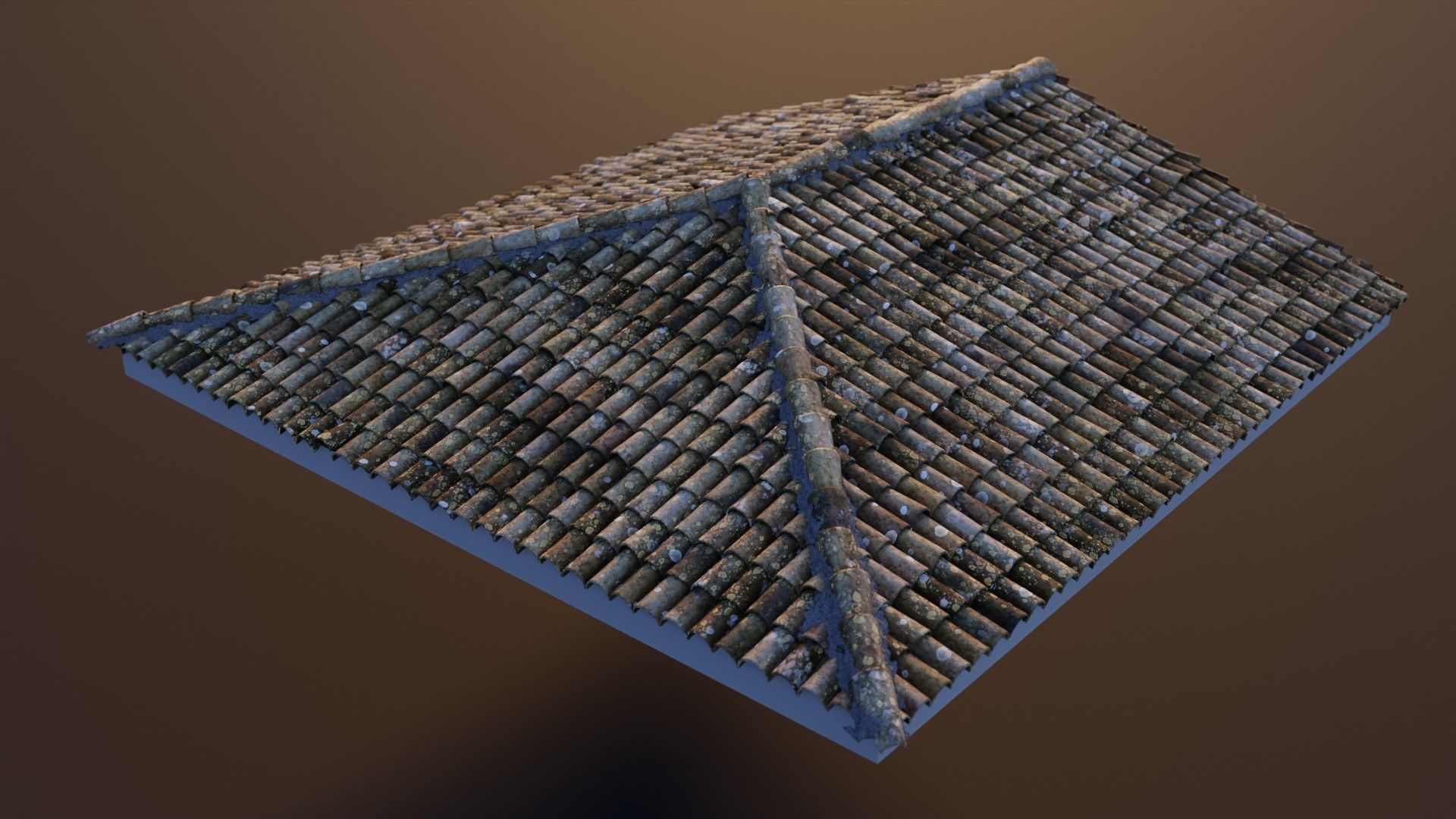 RoofTop - Tile Realistic - High and Low  Low-poly 3D model_33