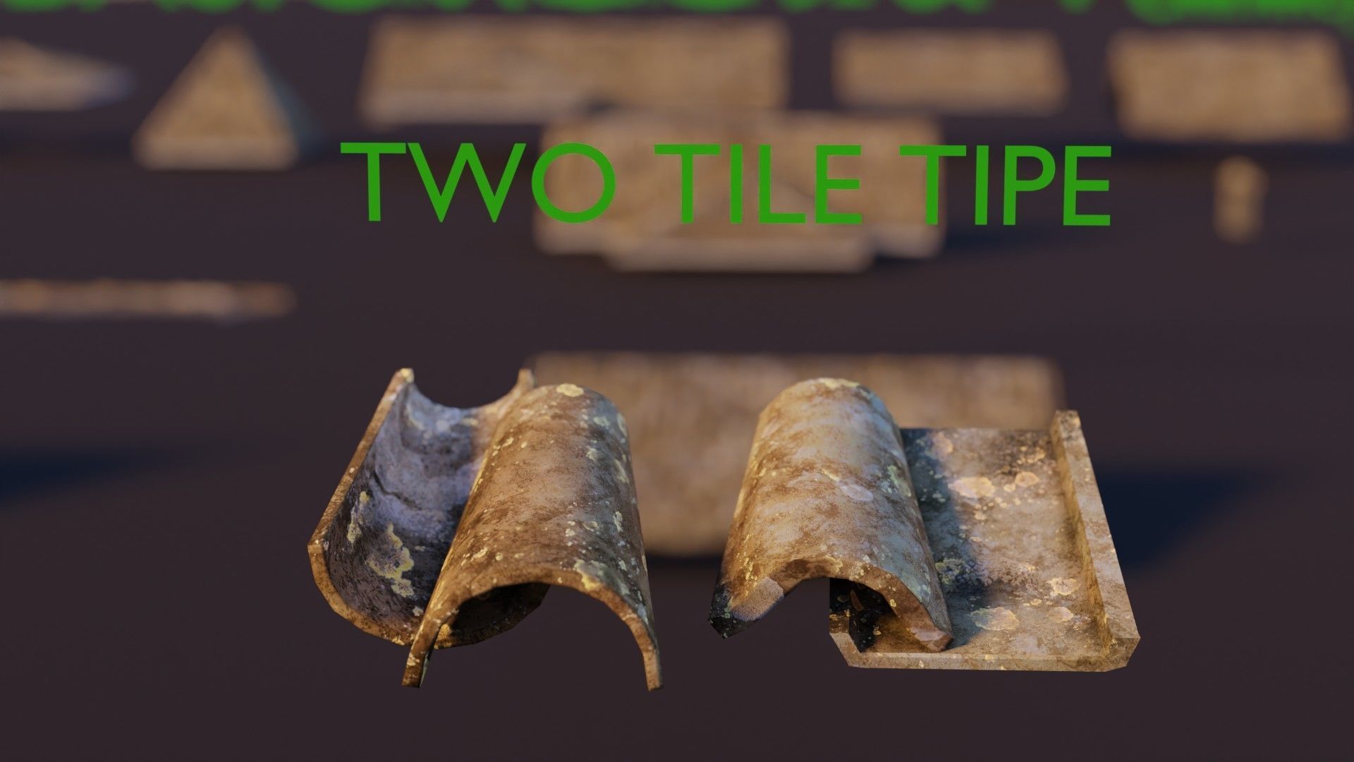 RoofTop - Tile Realistic - High and Low  Low-poly 3D model_19