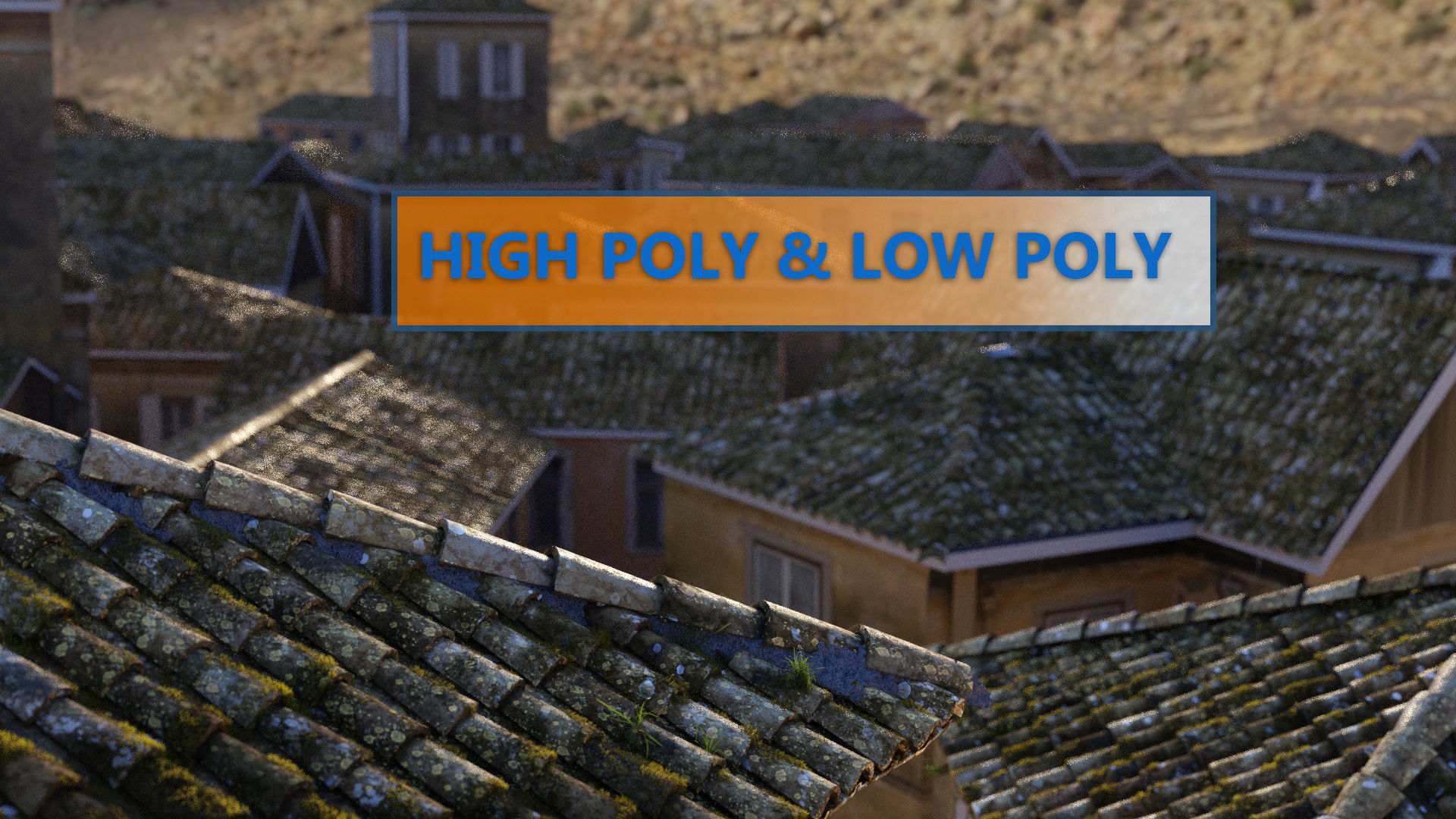 RoofTop - Tile Realistic - High and Low  Low-poly 3D model_3