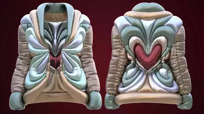 Schiaparelli Puffer Jacket Fitted to Gen8 Body Mesh