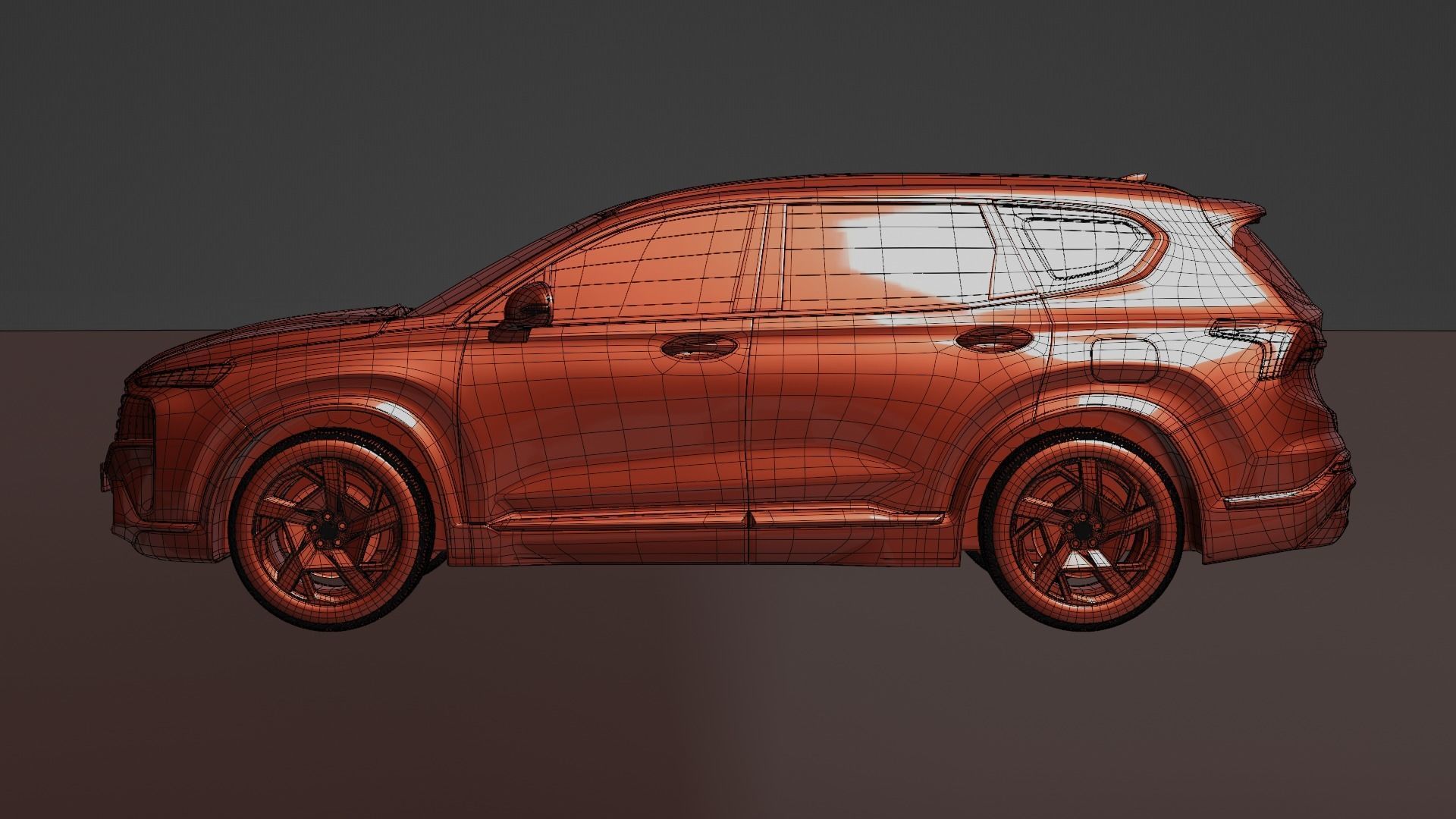3D MAXpider KAGU Black R2 | 21-23 Hyundai Santa Fe Hybrid/Phev (L1HY11221509)