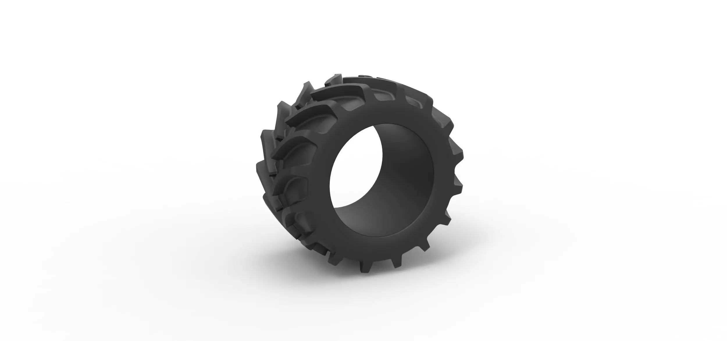 Tractor tire 13 Scale 1 to 25 3D print model