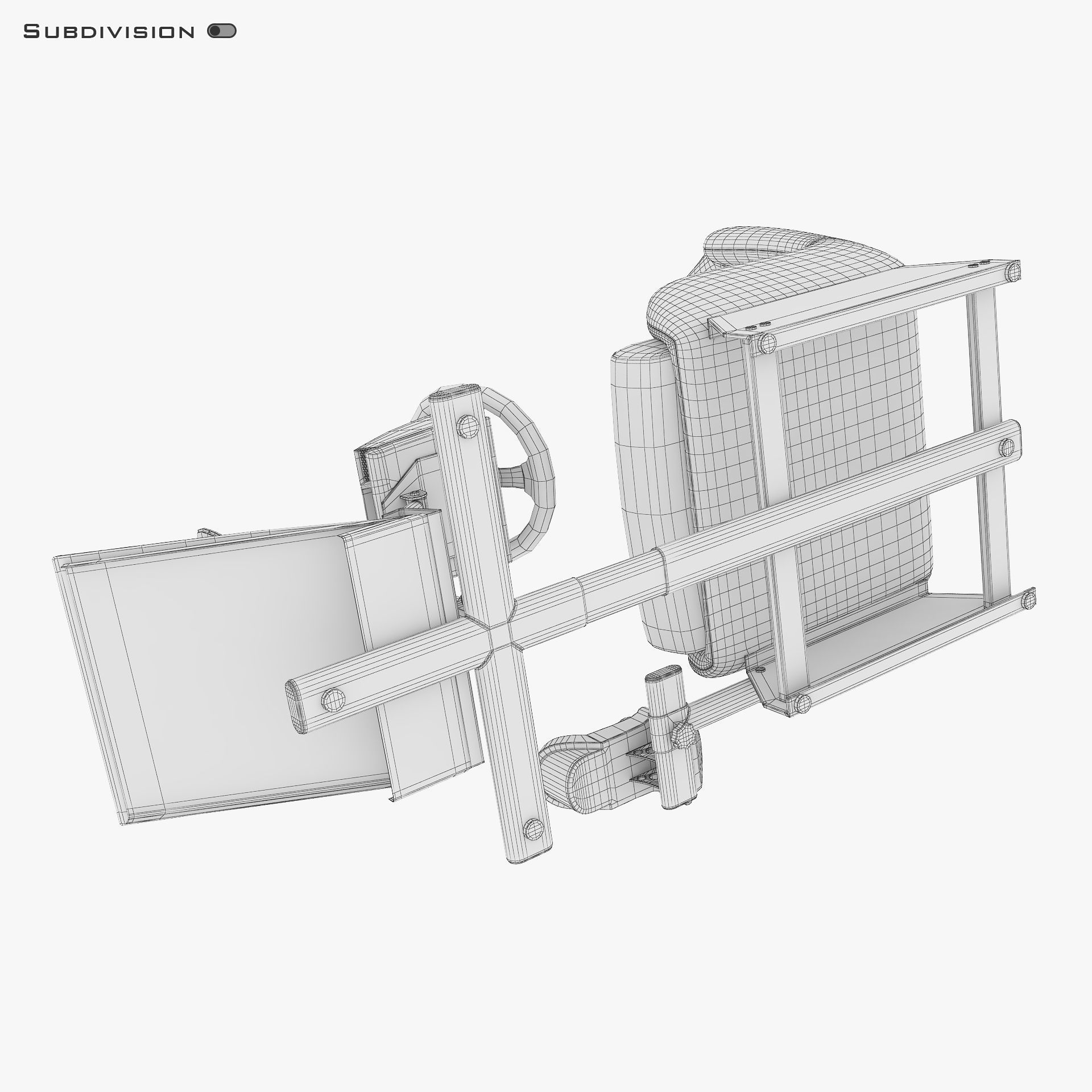 Racing Game Simulator v 1 3D model_33