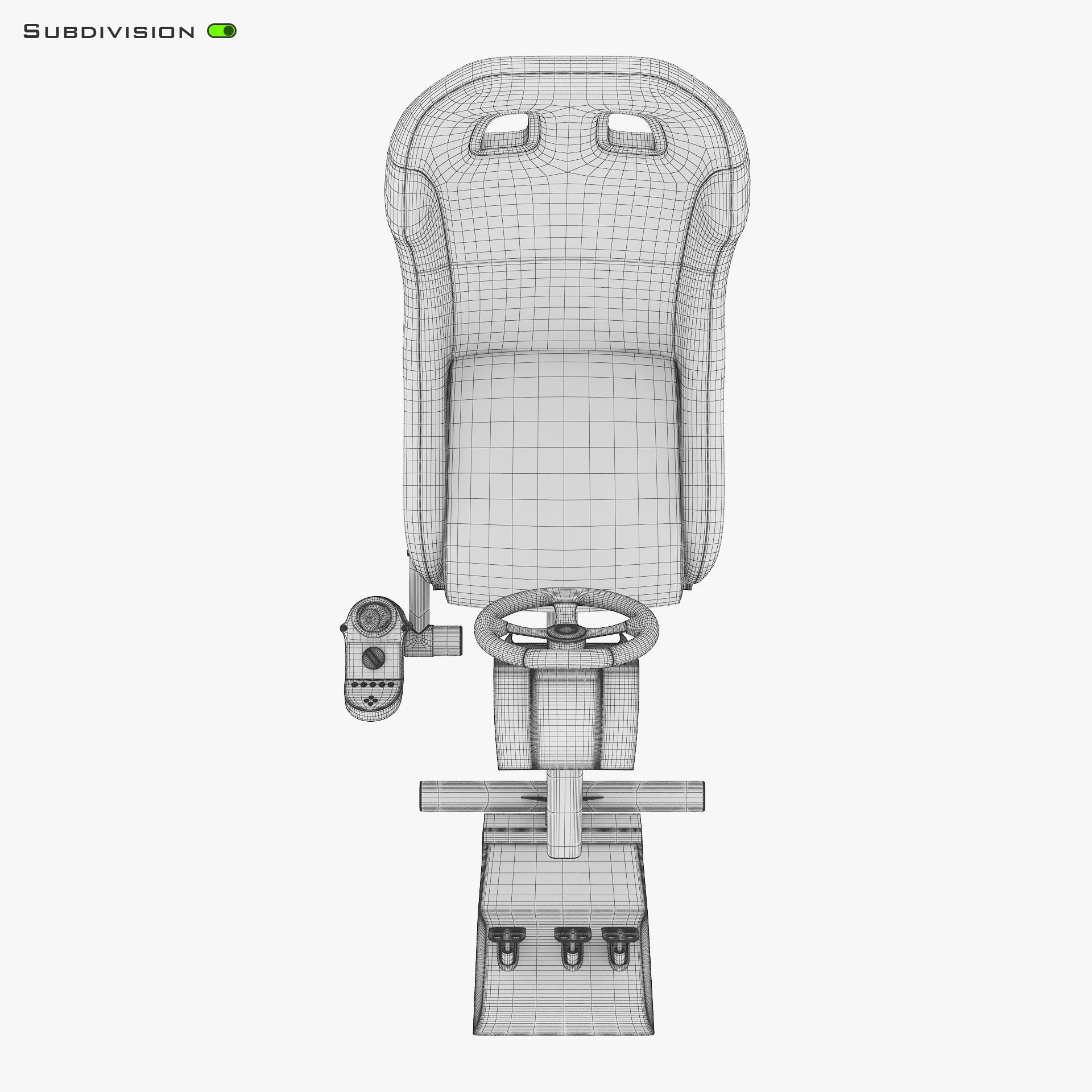 Racing Game Simulator v 1 3D model_30