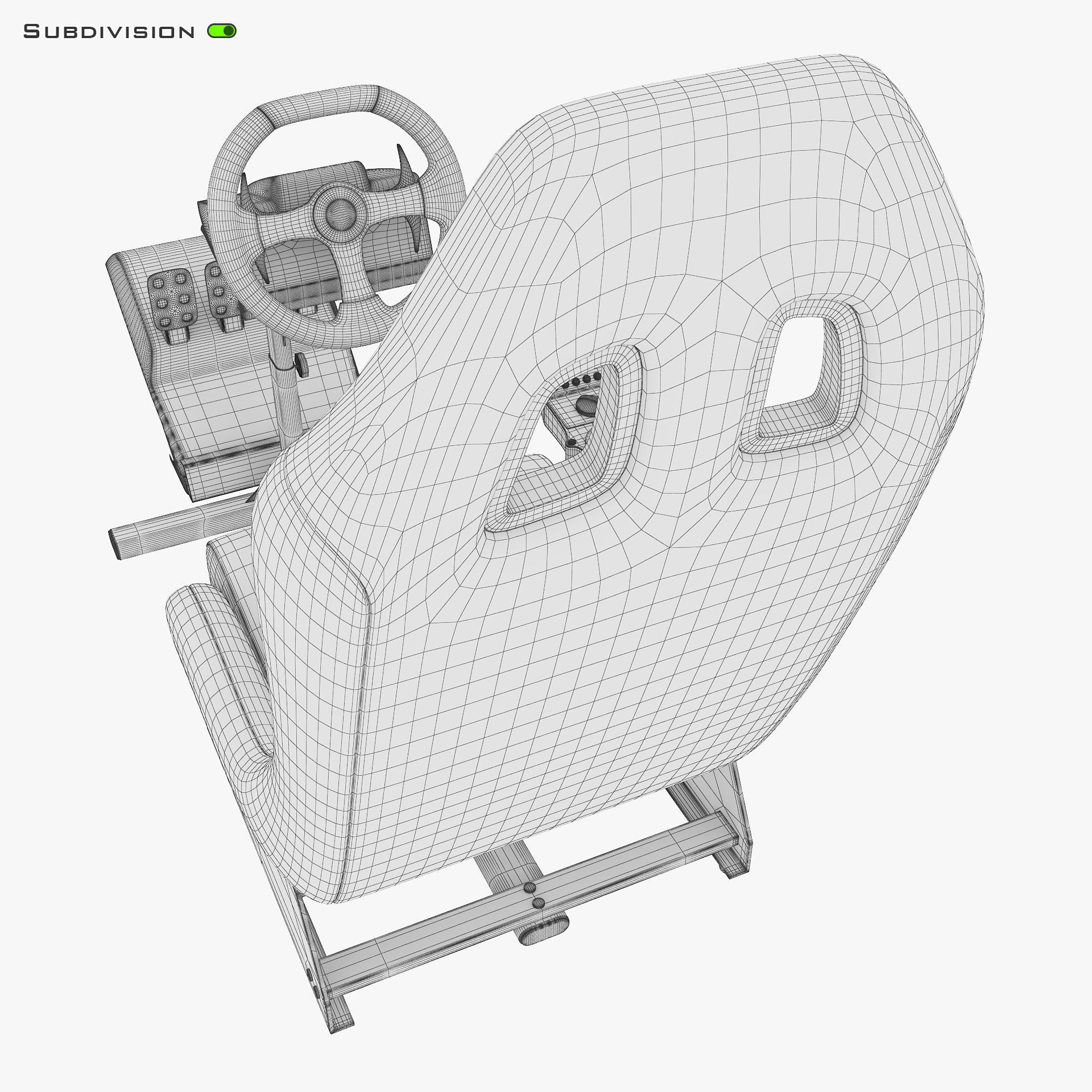 Racing Game Simulator v 1 3D model_18