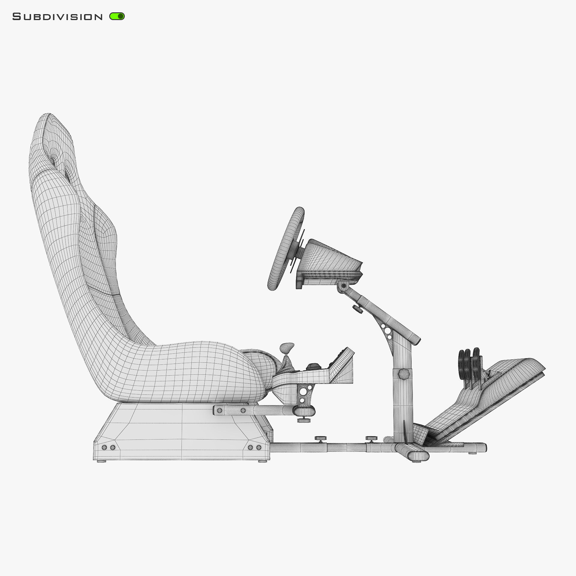 Racing Game Simulator v 1 3D model_28