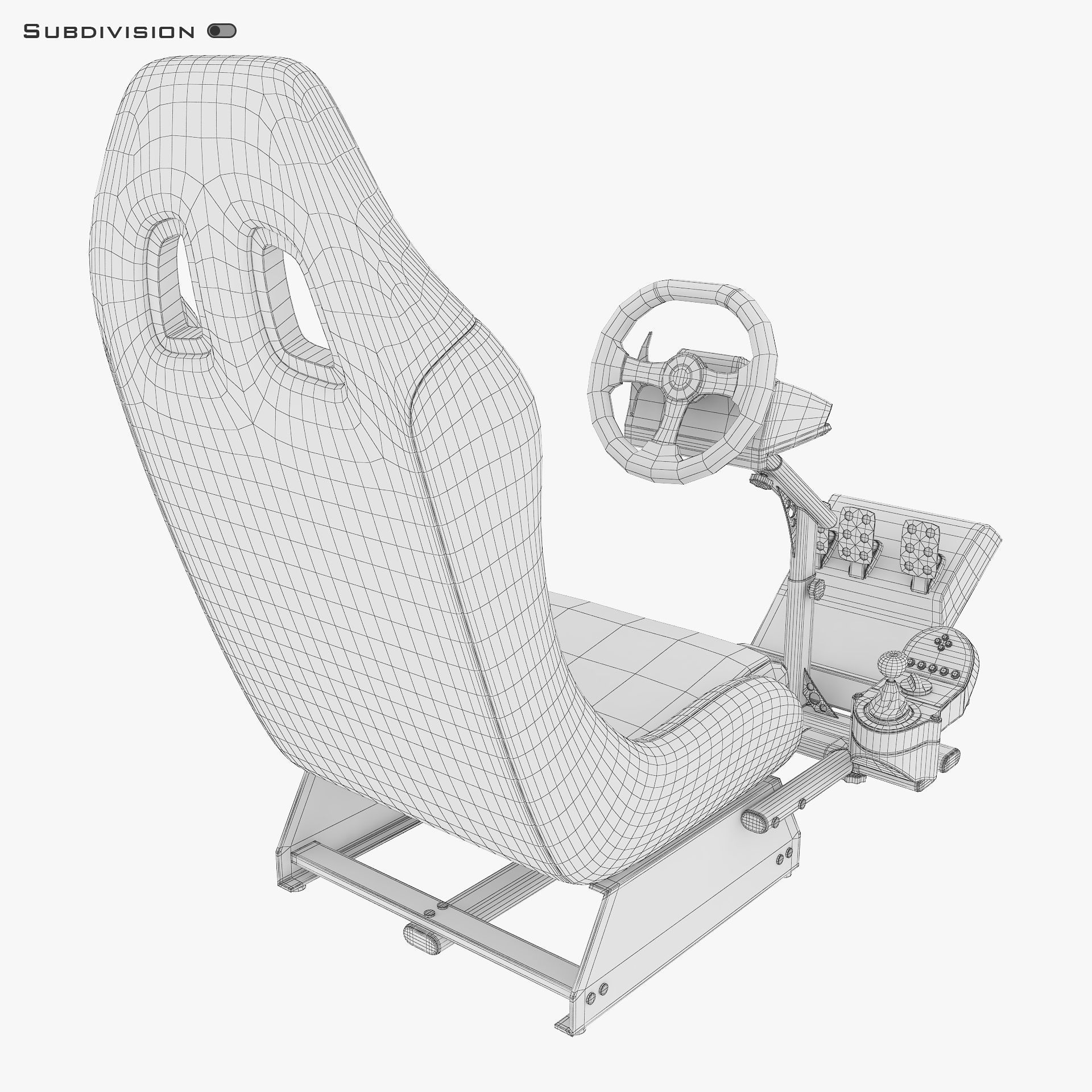 Racing Game Simulator v 1 3D model_15