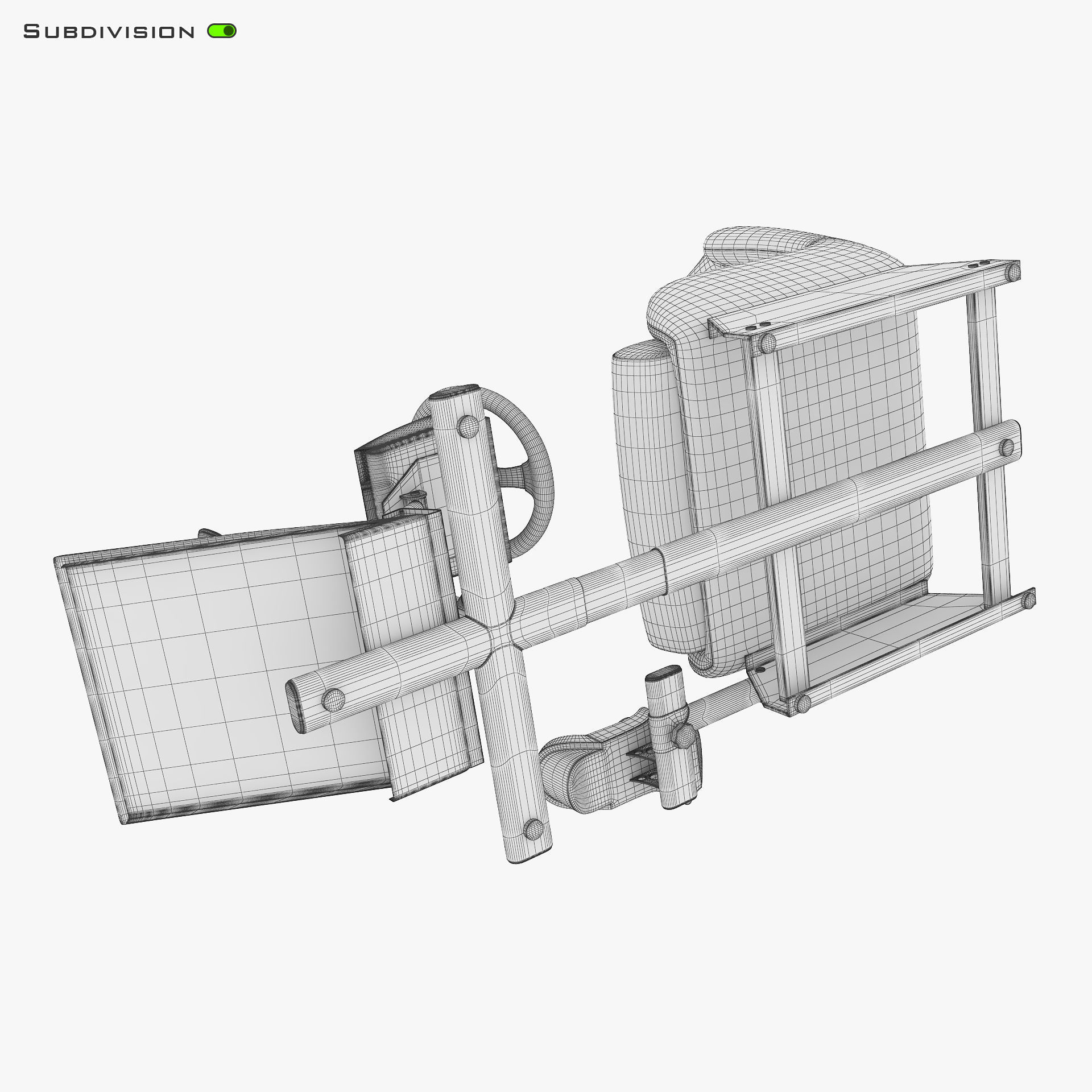 Racing Game Simulator v 1 3D model_32