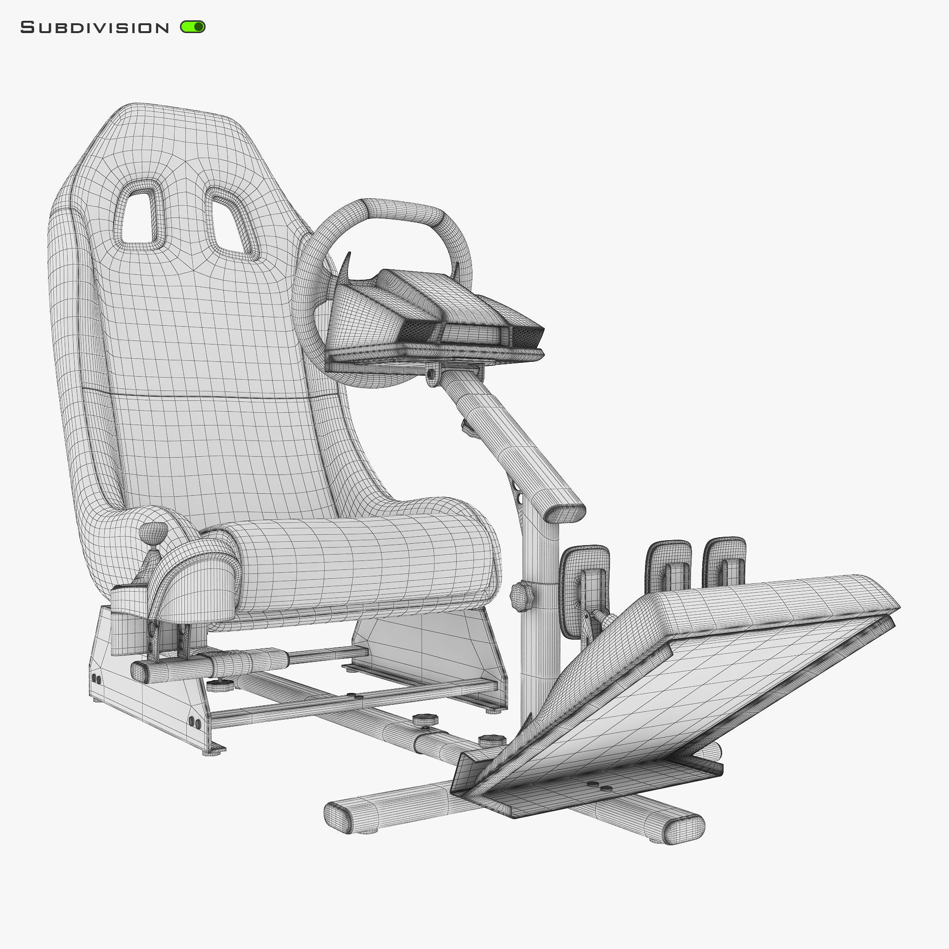 Racing Game Simulator v 1 3D model_20