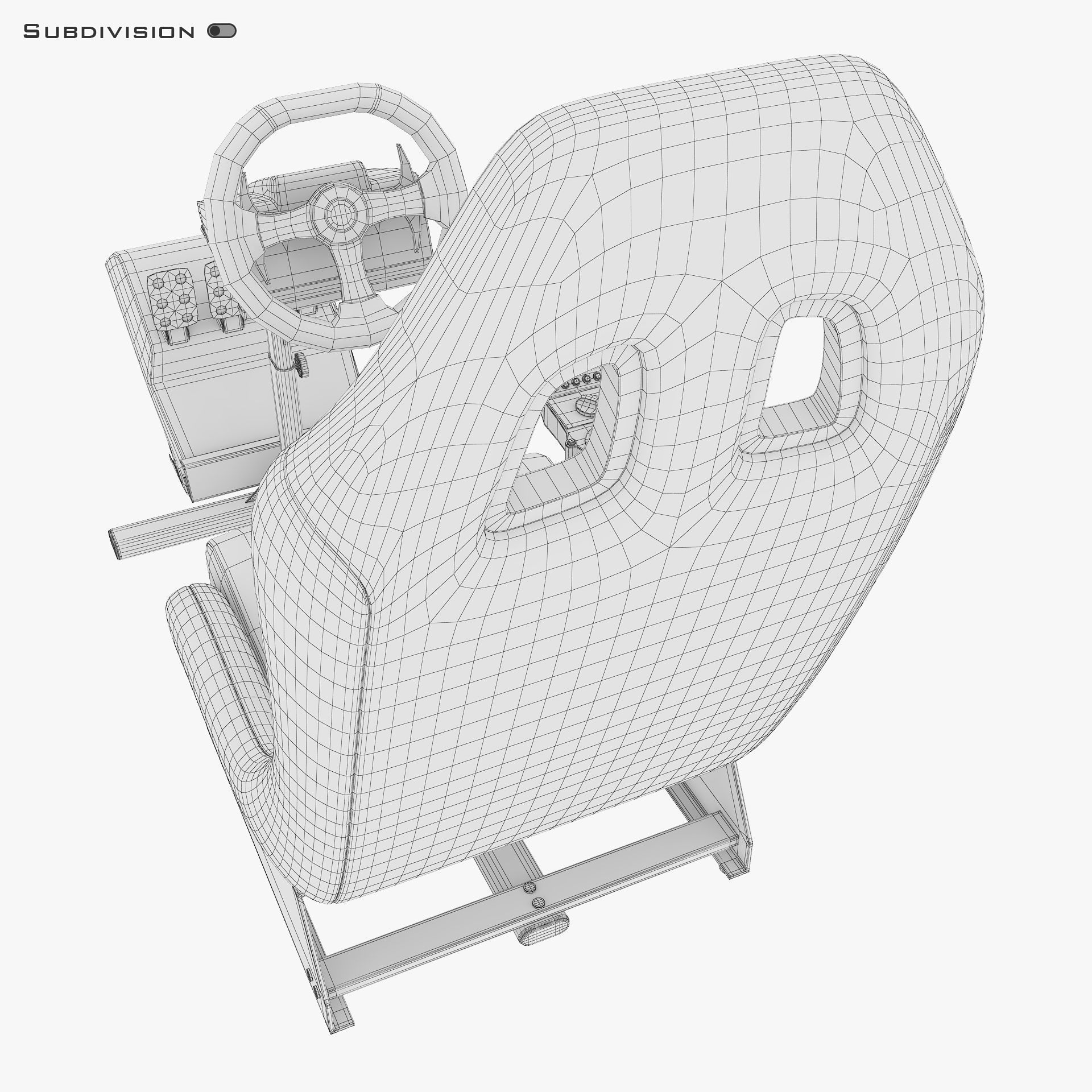 Racing Game Simulator v 1 3D model_19