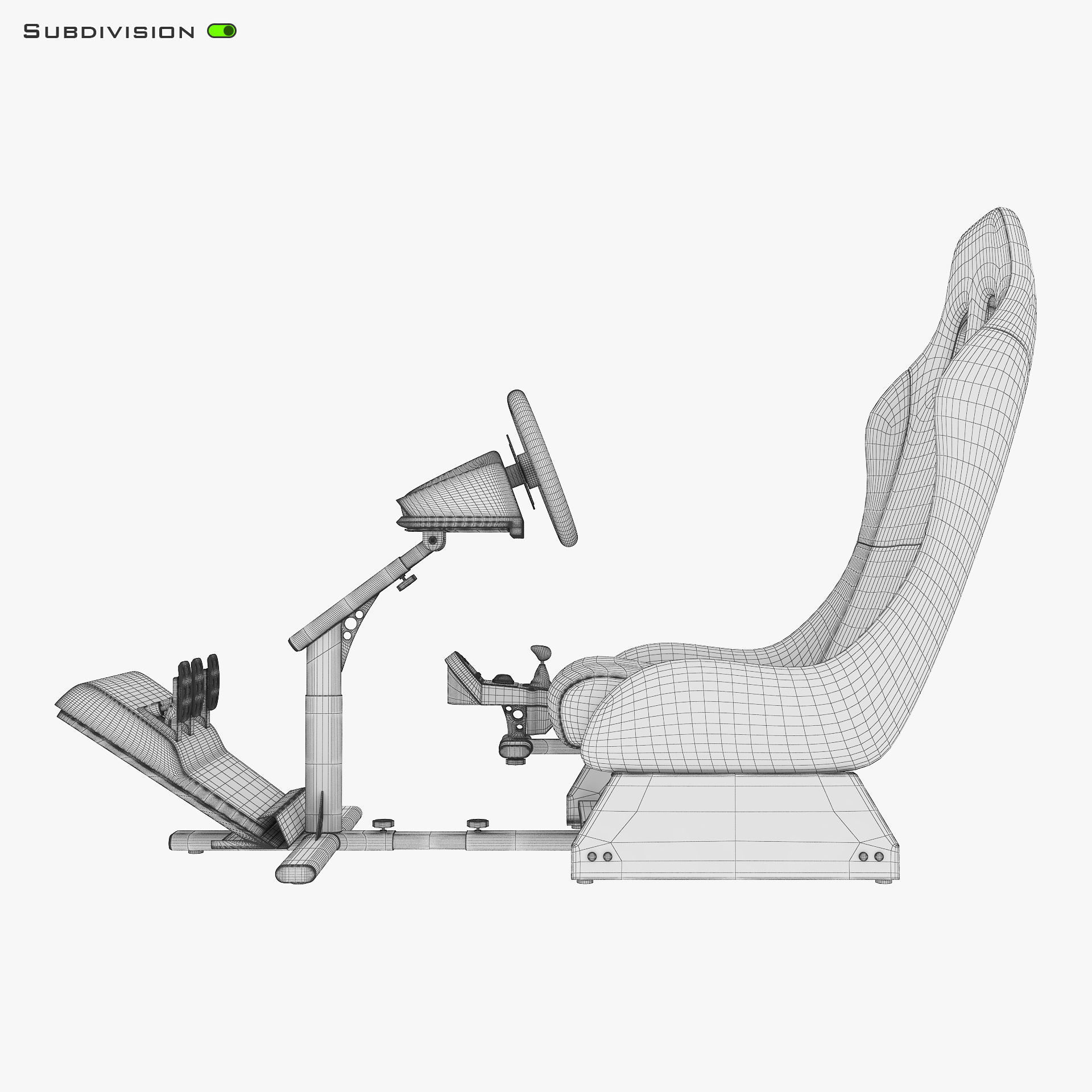 Racing Game Simulator v 1 3D model_26