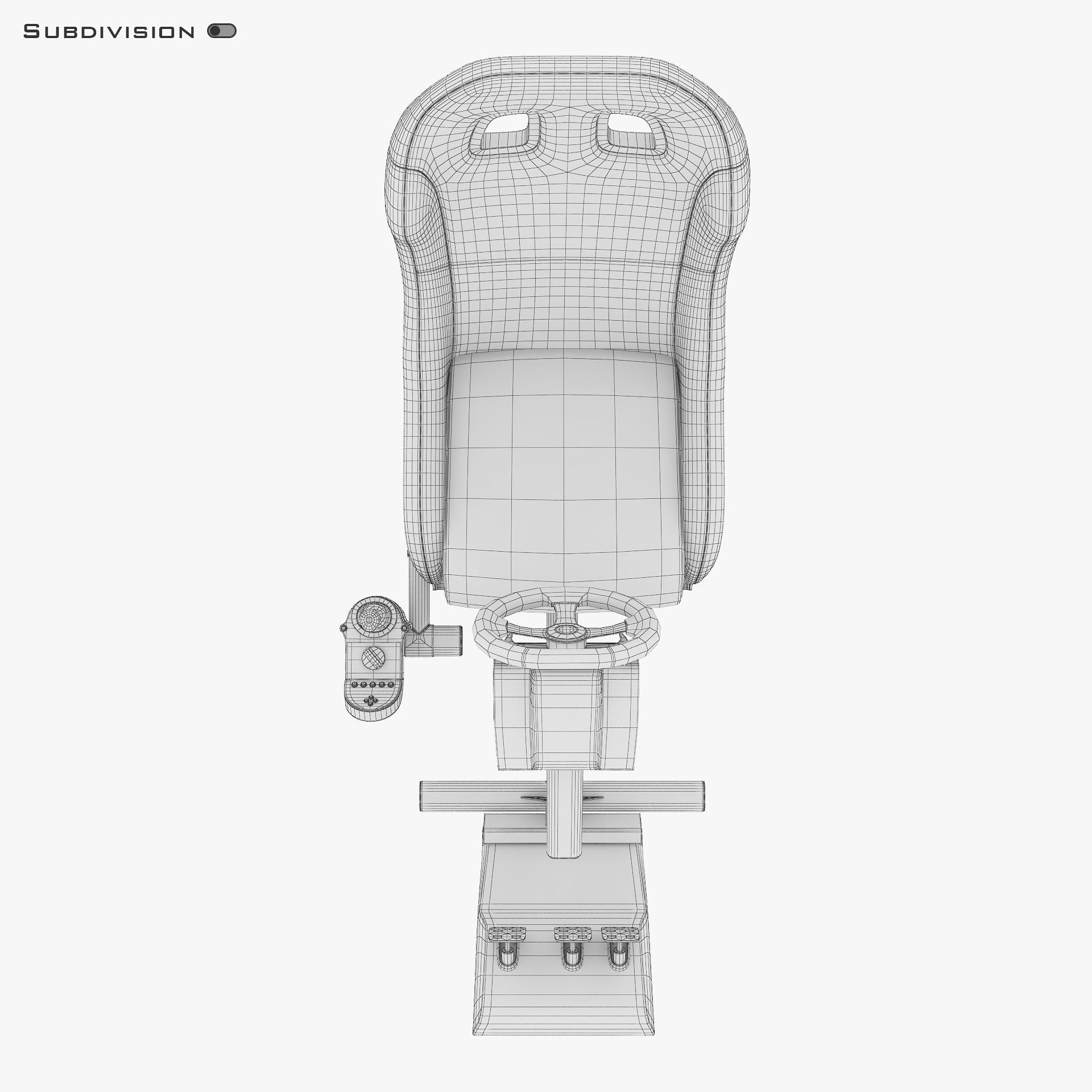 Racing Game Simulator v 1 3D model_31