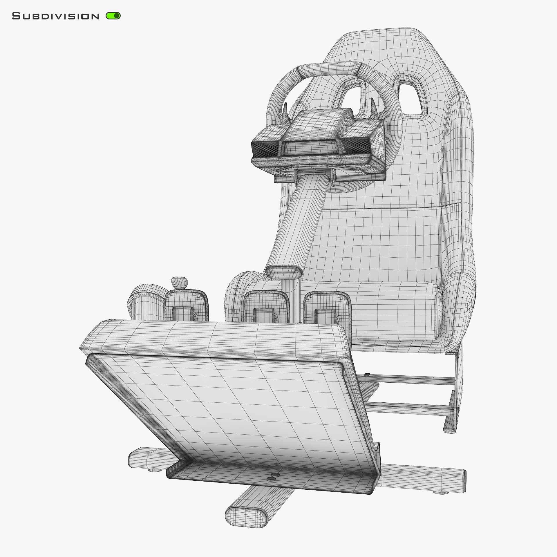 Racing Game Simulator v 1 3D model_22