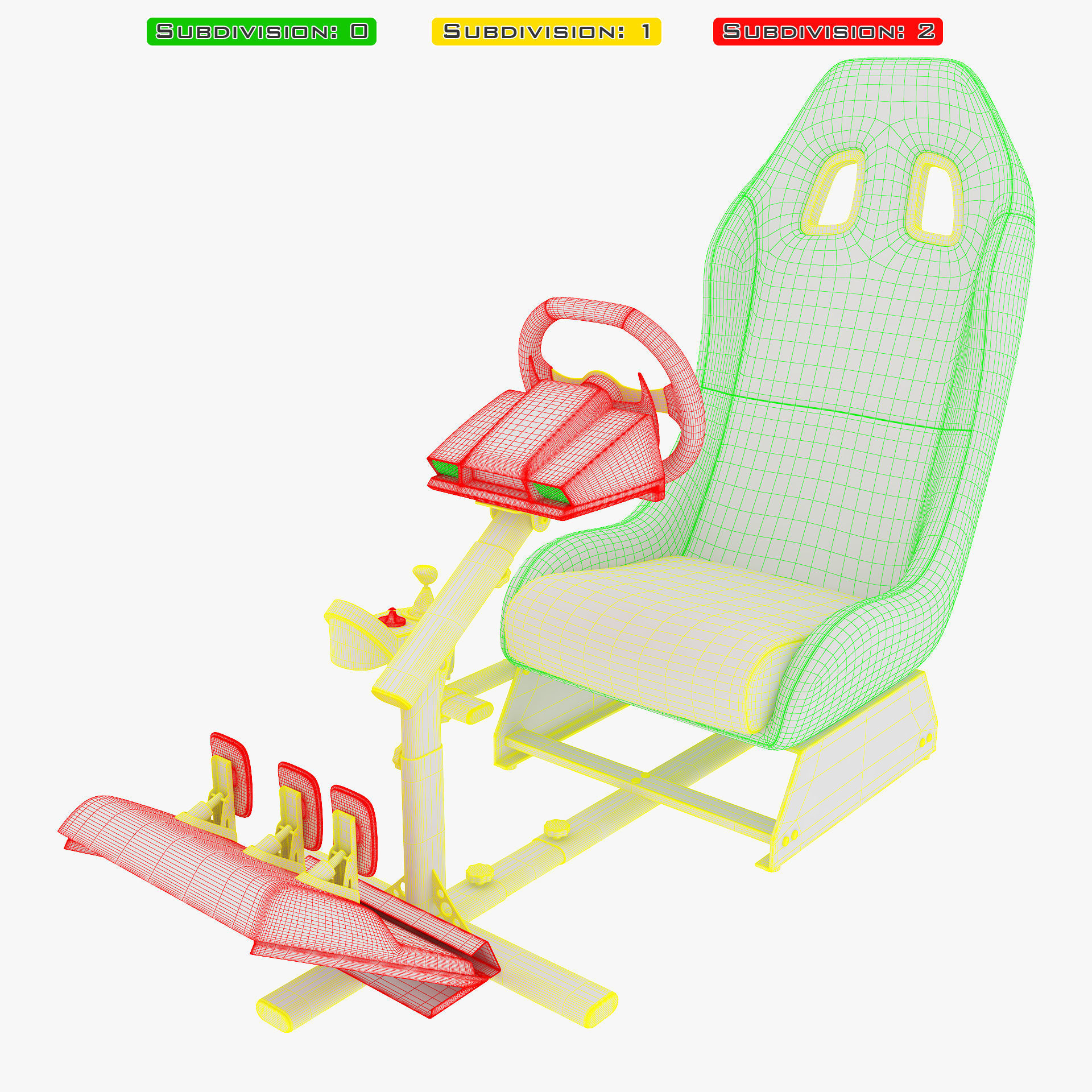 Racing Game Simulator v 1 3D model_34