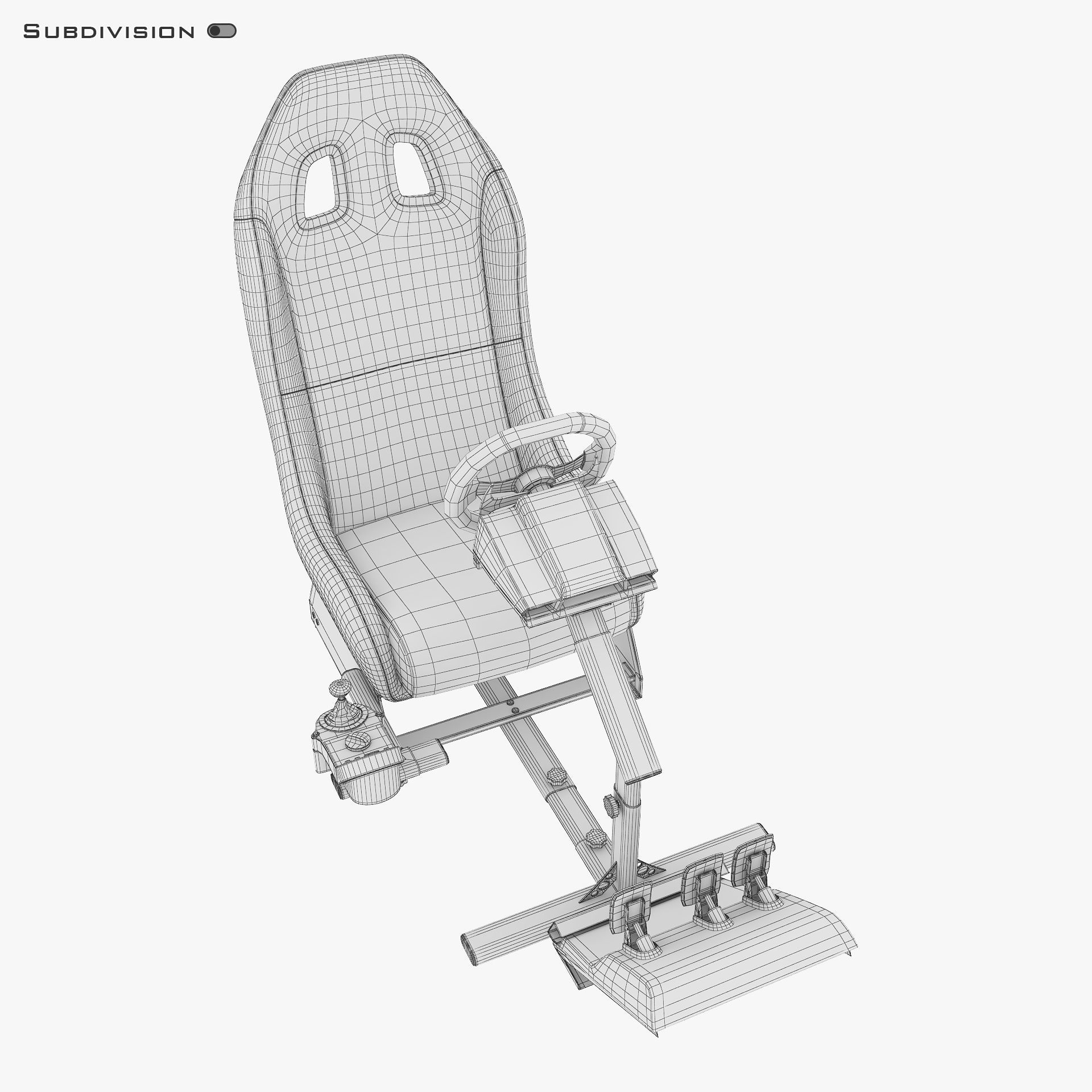 Racing Game Simulator v 1 3D model_17
