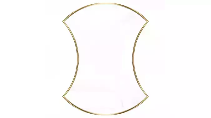 Mirror in a metal frame GZ-M1083