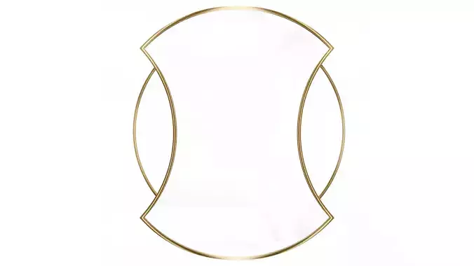 Mirror in a metal frame GZ-M1084