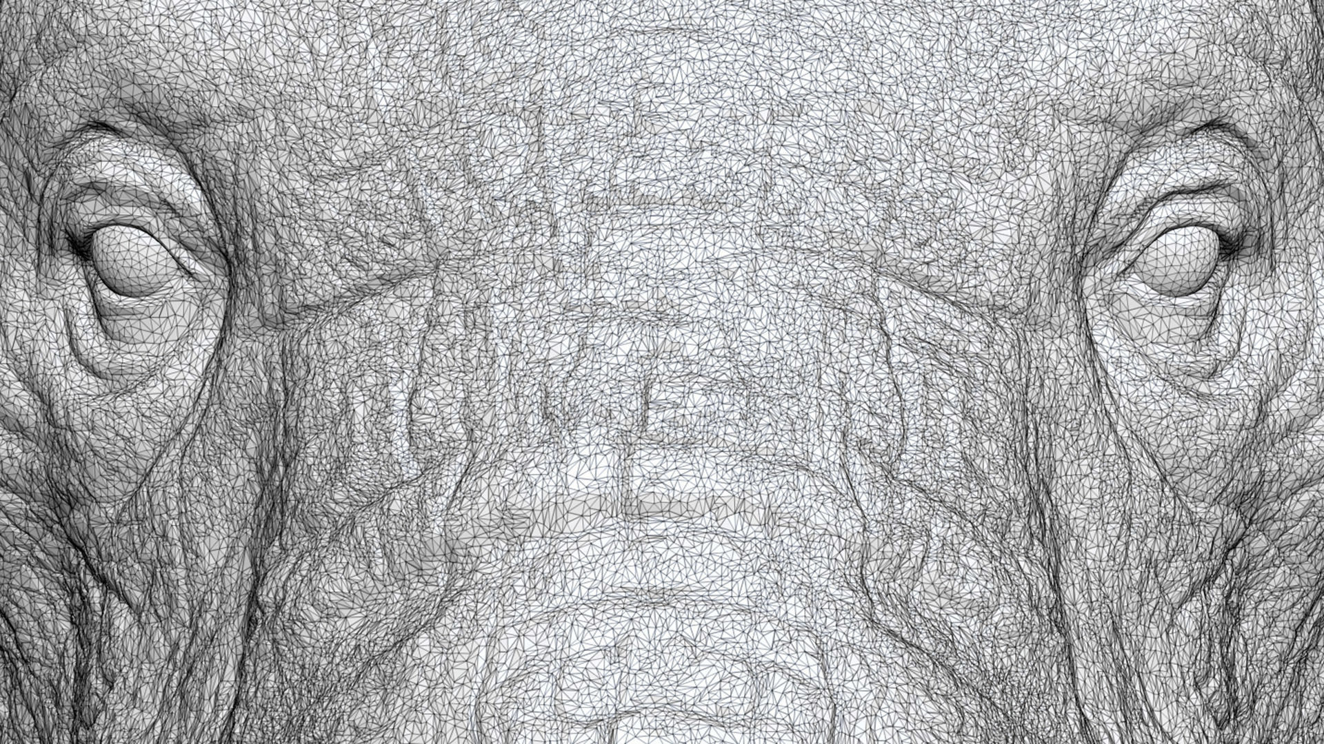 Elephant head 3D print model_16