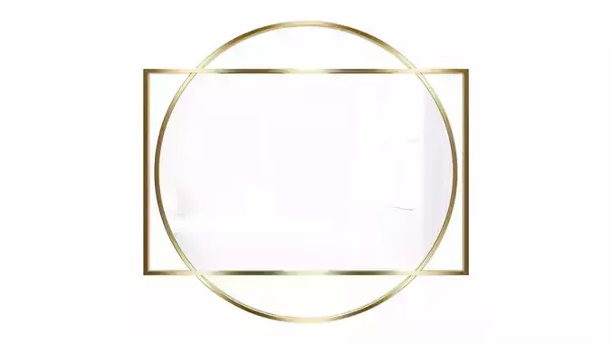 Mirror in a metal frame GZ-M1088