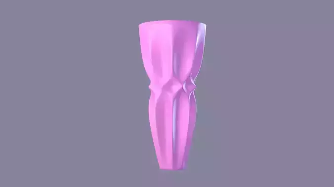 Vase porcelain pink 2