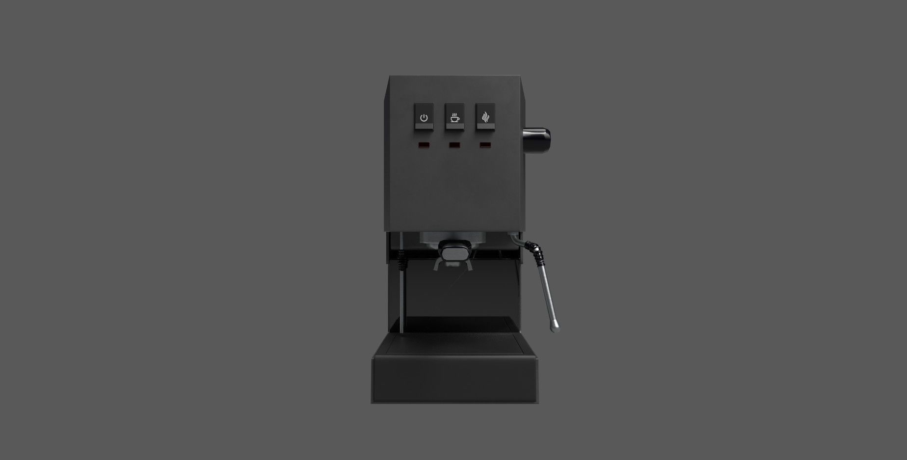 Coffee Machine Low-poly 3D model_6