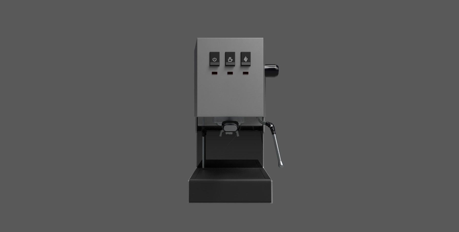Coffee Machine Low-poly 3D model_5