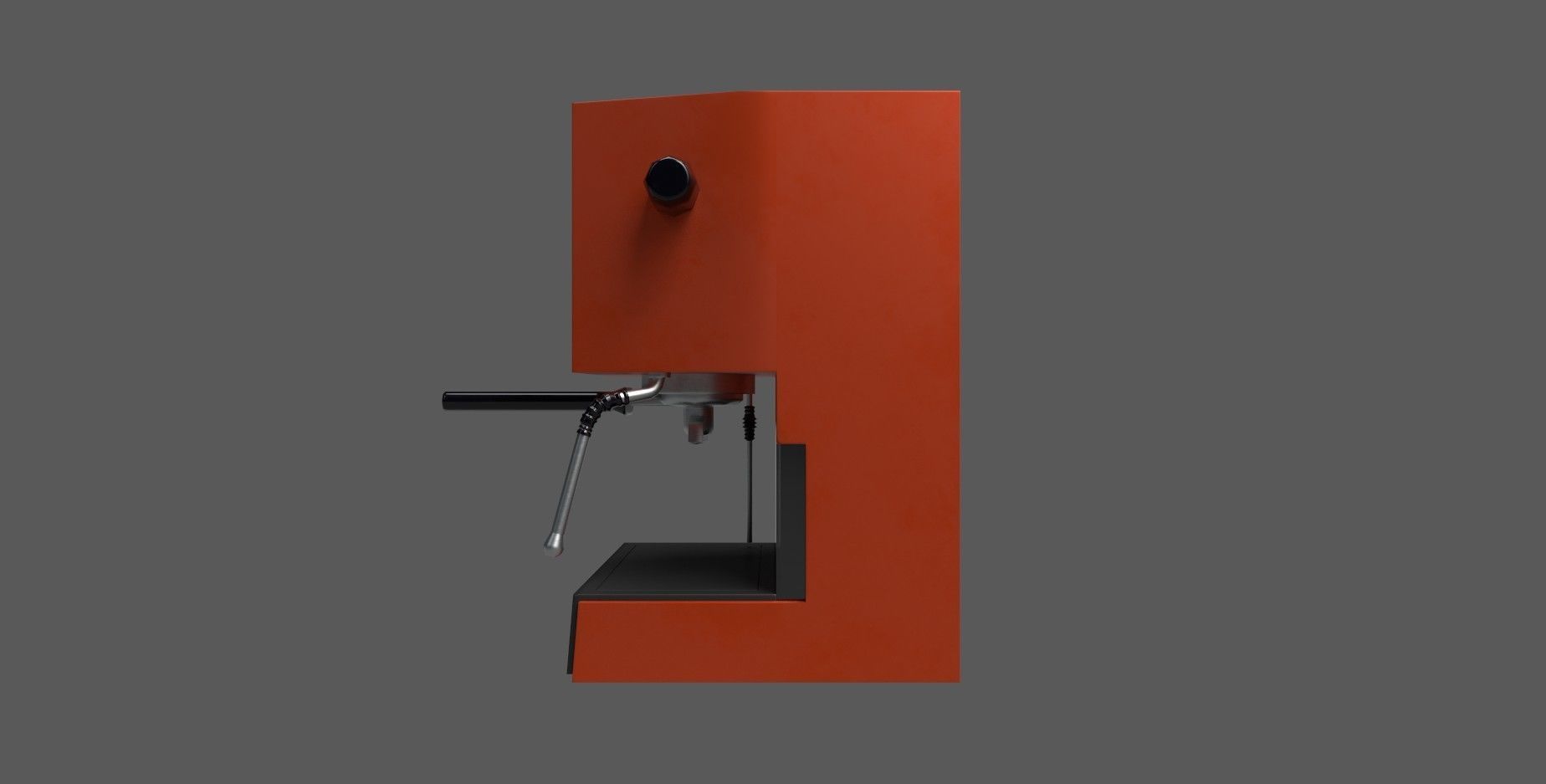 Coffee Machine Low-poly 3D model_7