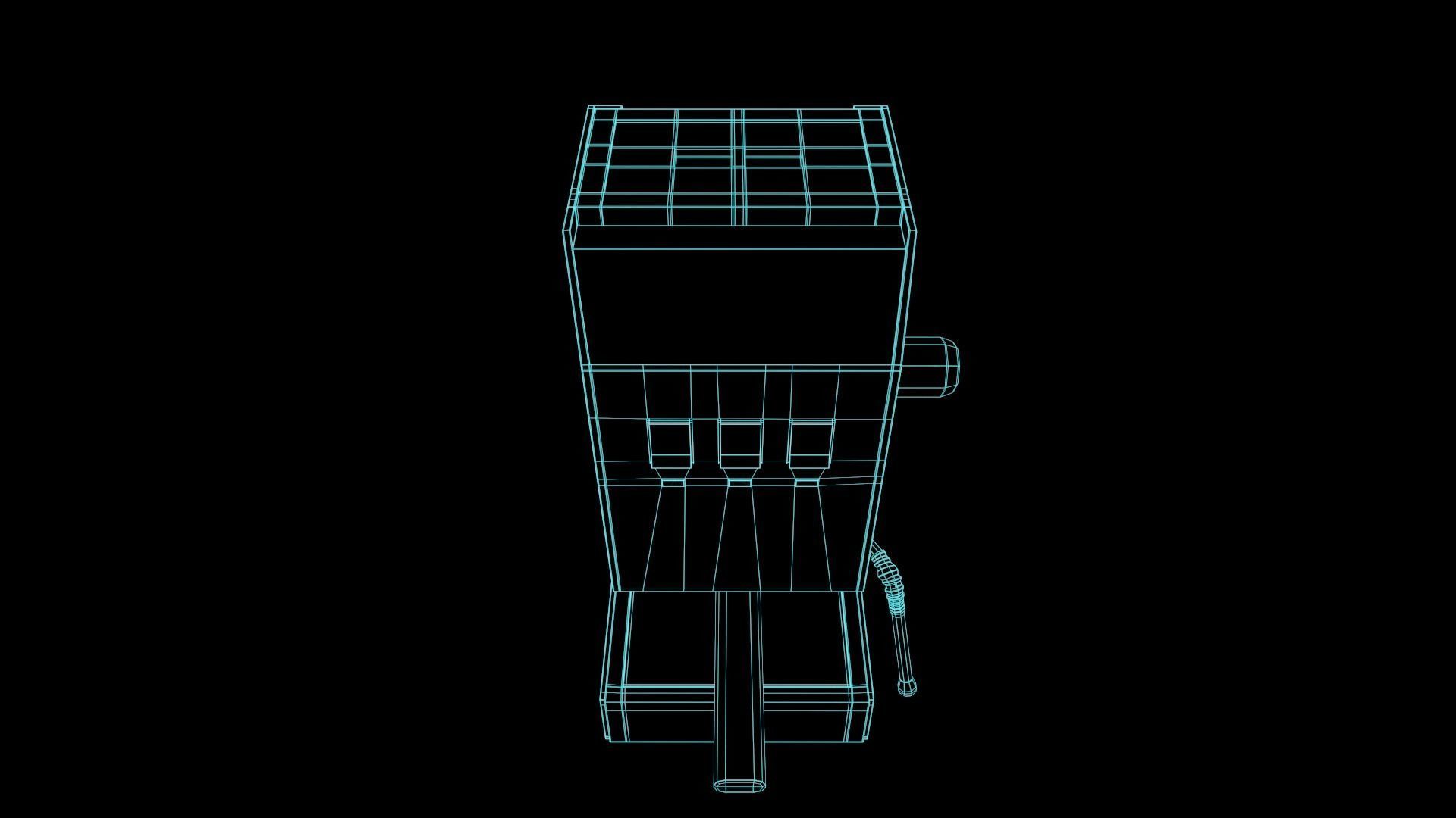 Coffee Machine Low-poly 3D model_13