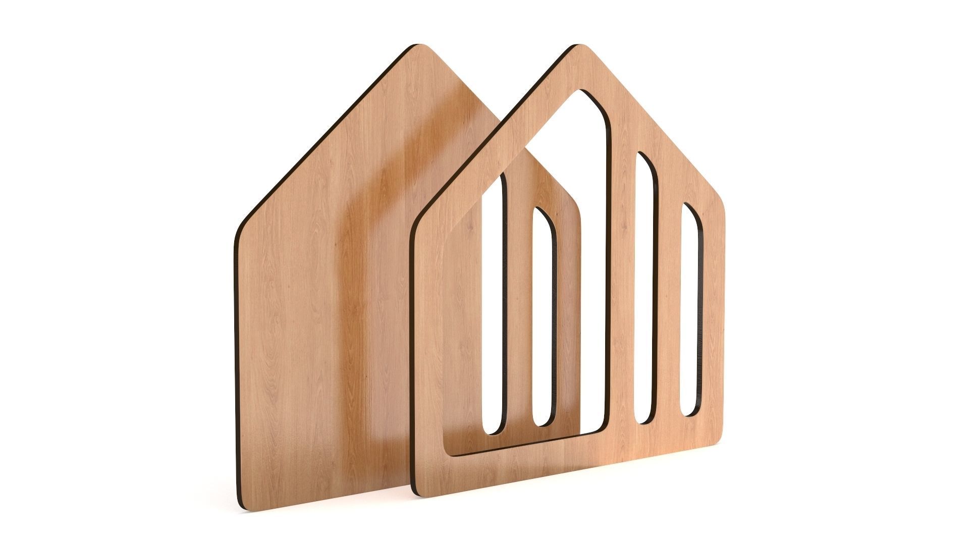 Pet house Low-poly 3D model_5