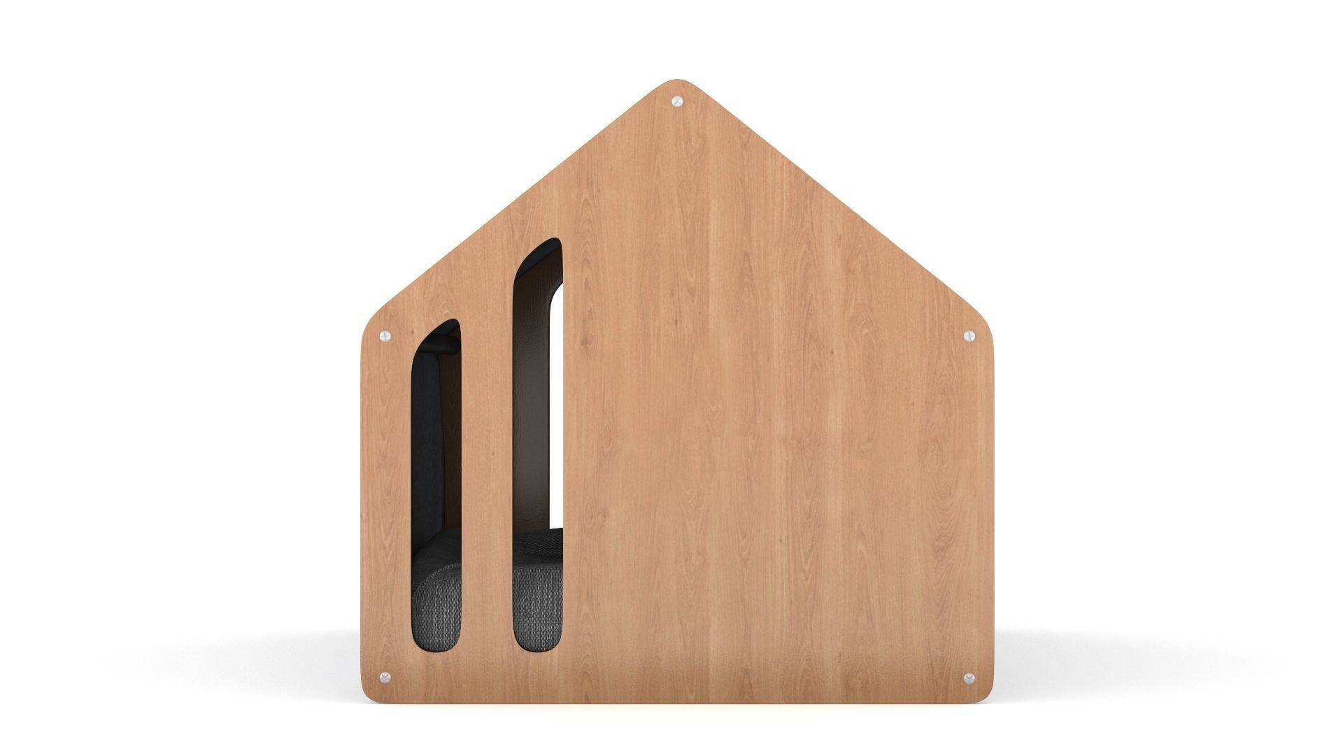 Pet house Low-poly 3D model_3