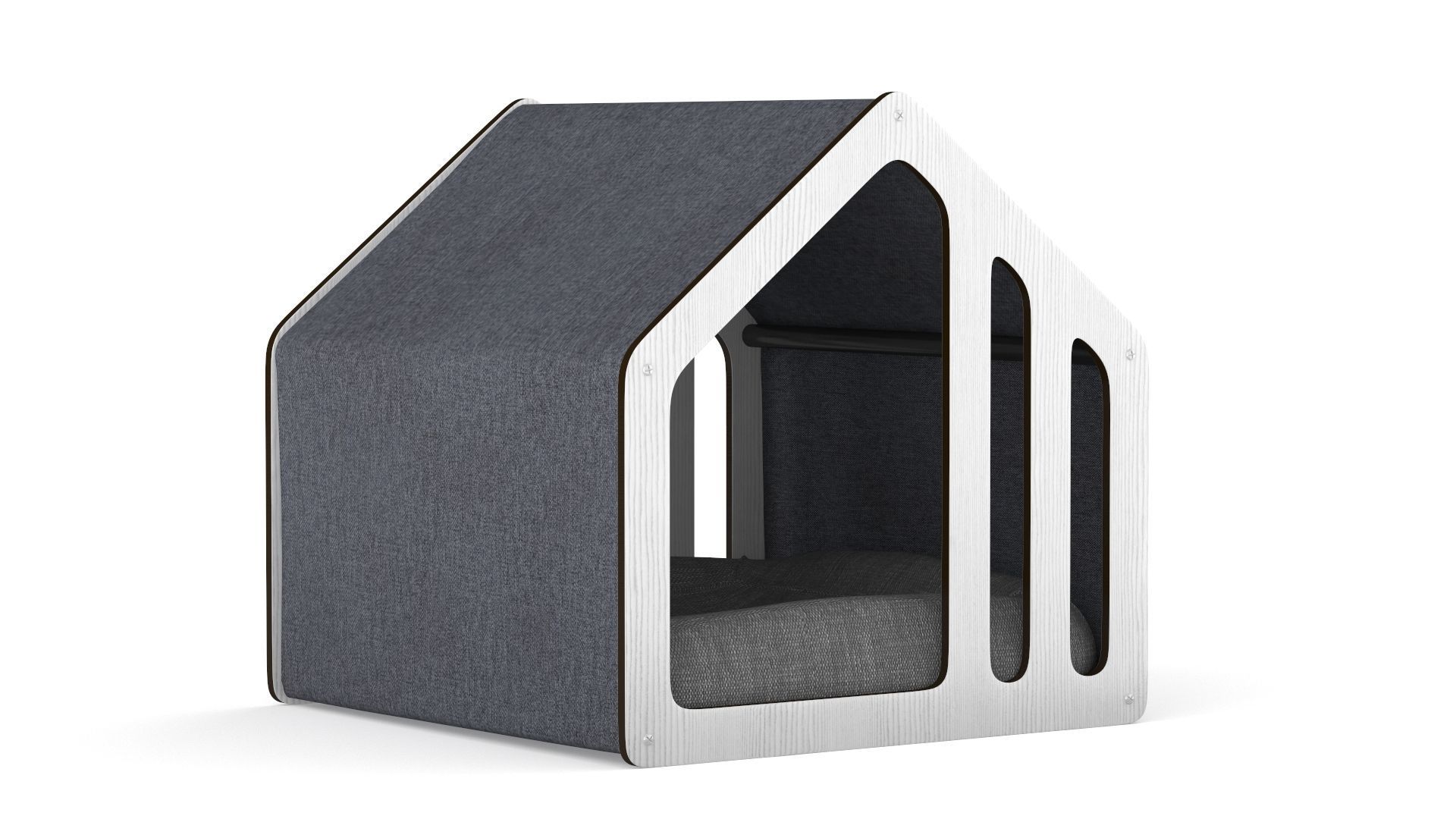 Pet house Low-poly 3D model_6