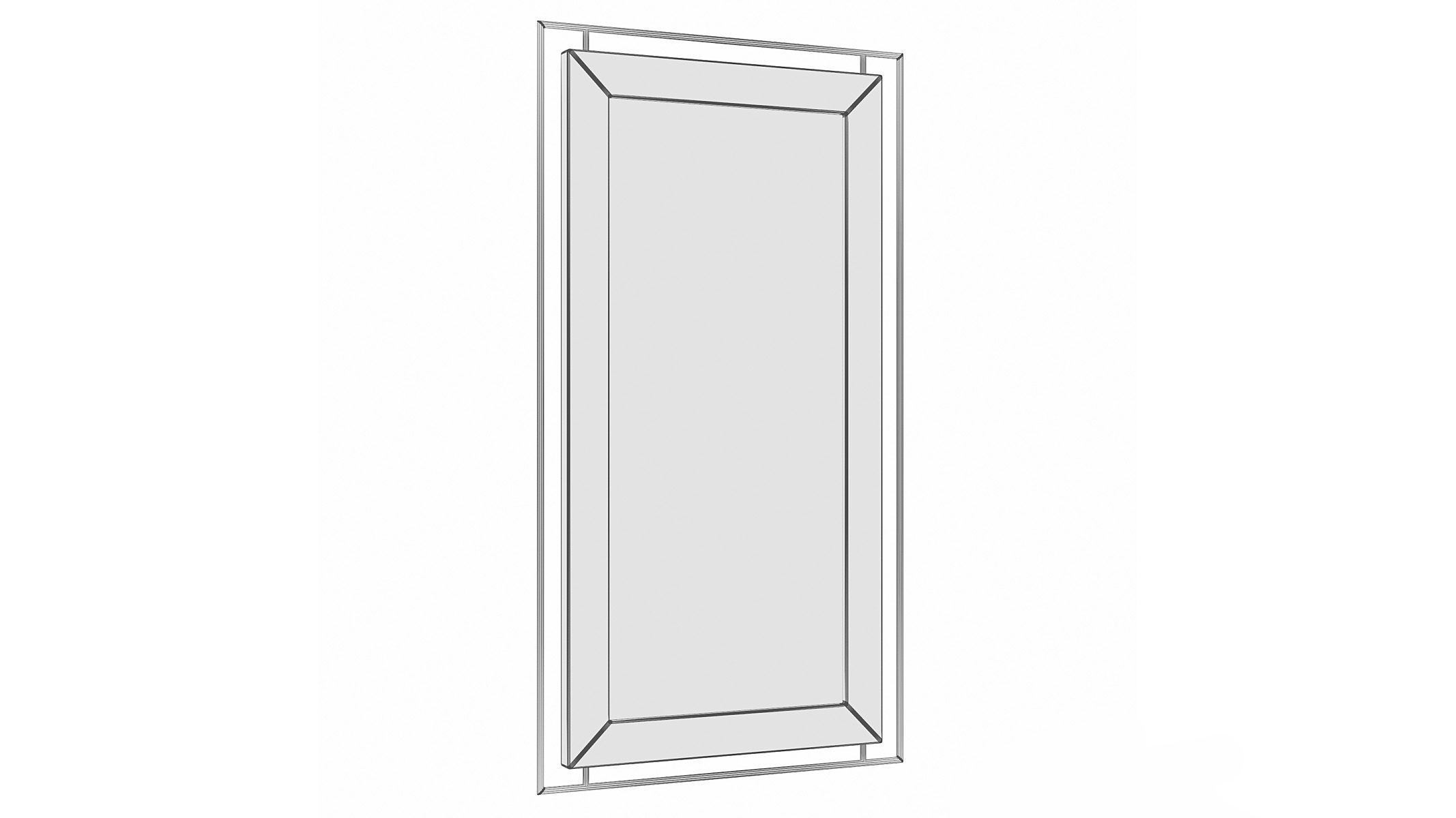 Mirror in a metal frame GZ-M1100 3D model_5