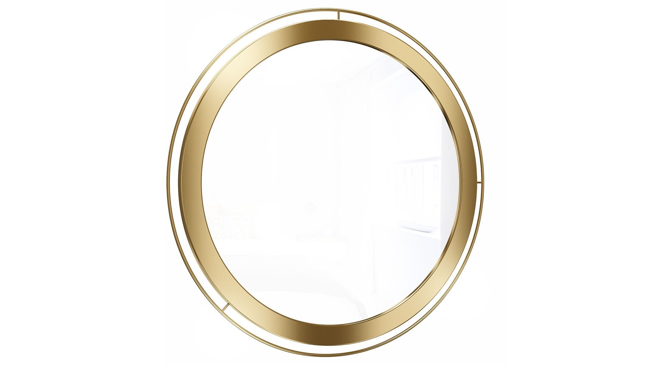 Mirror in a metal frame GZ-M1101 3D model_3