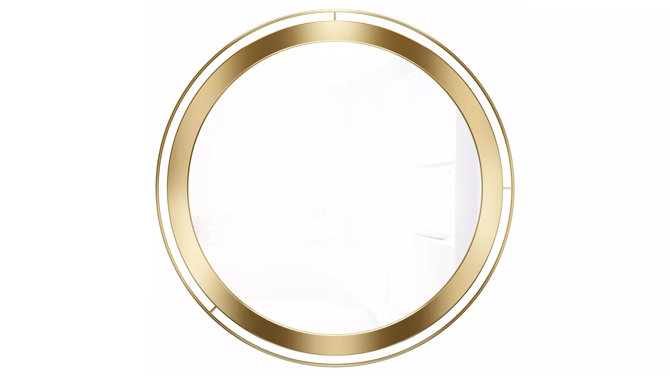 Mirror in a metal frame GZ-M1101 3D model_0