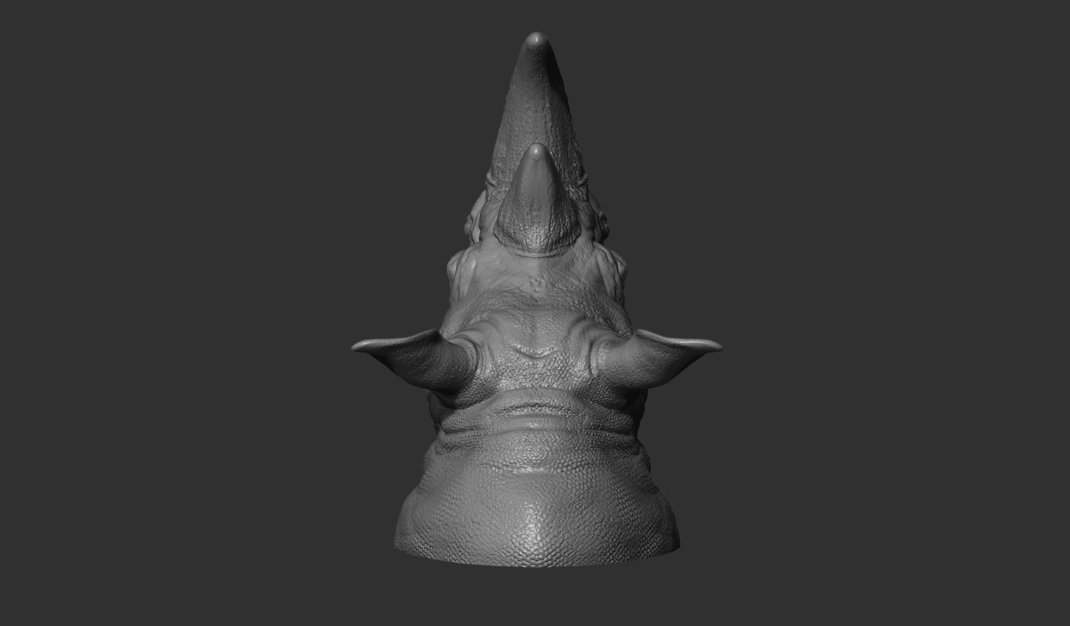 Rhinoceros grin head 3D print model_20
