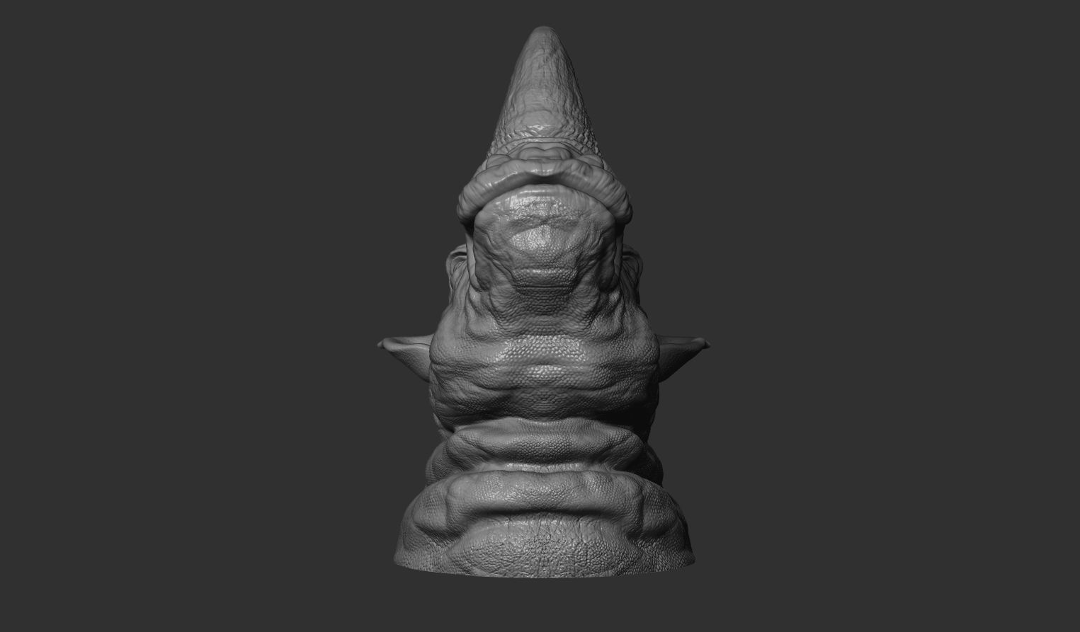 Rhinoceros grin head 3D print model_14