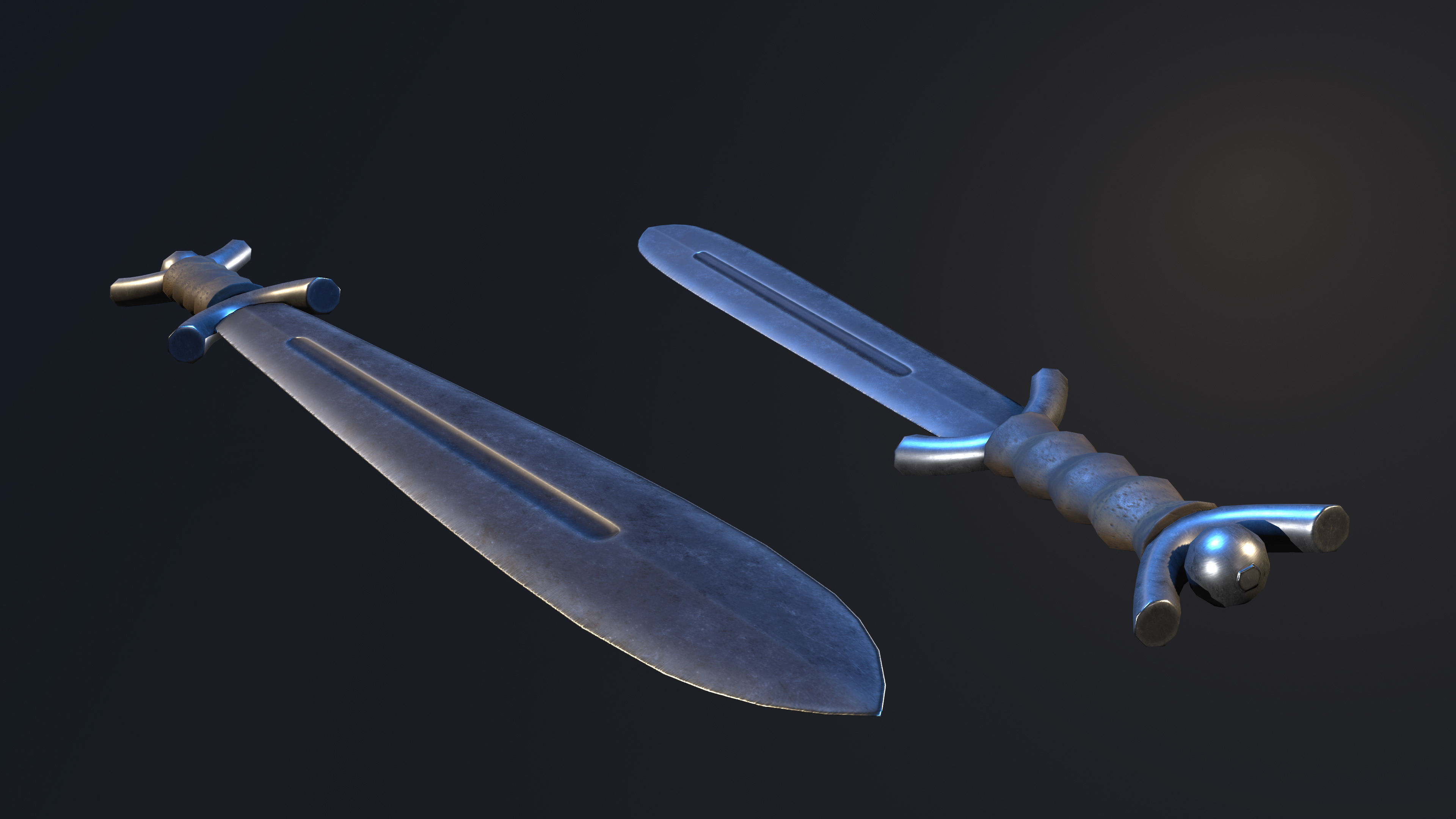 Legacy Arms Celtic Sword Low-poly 3D model_6