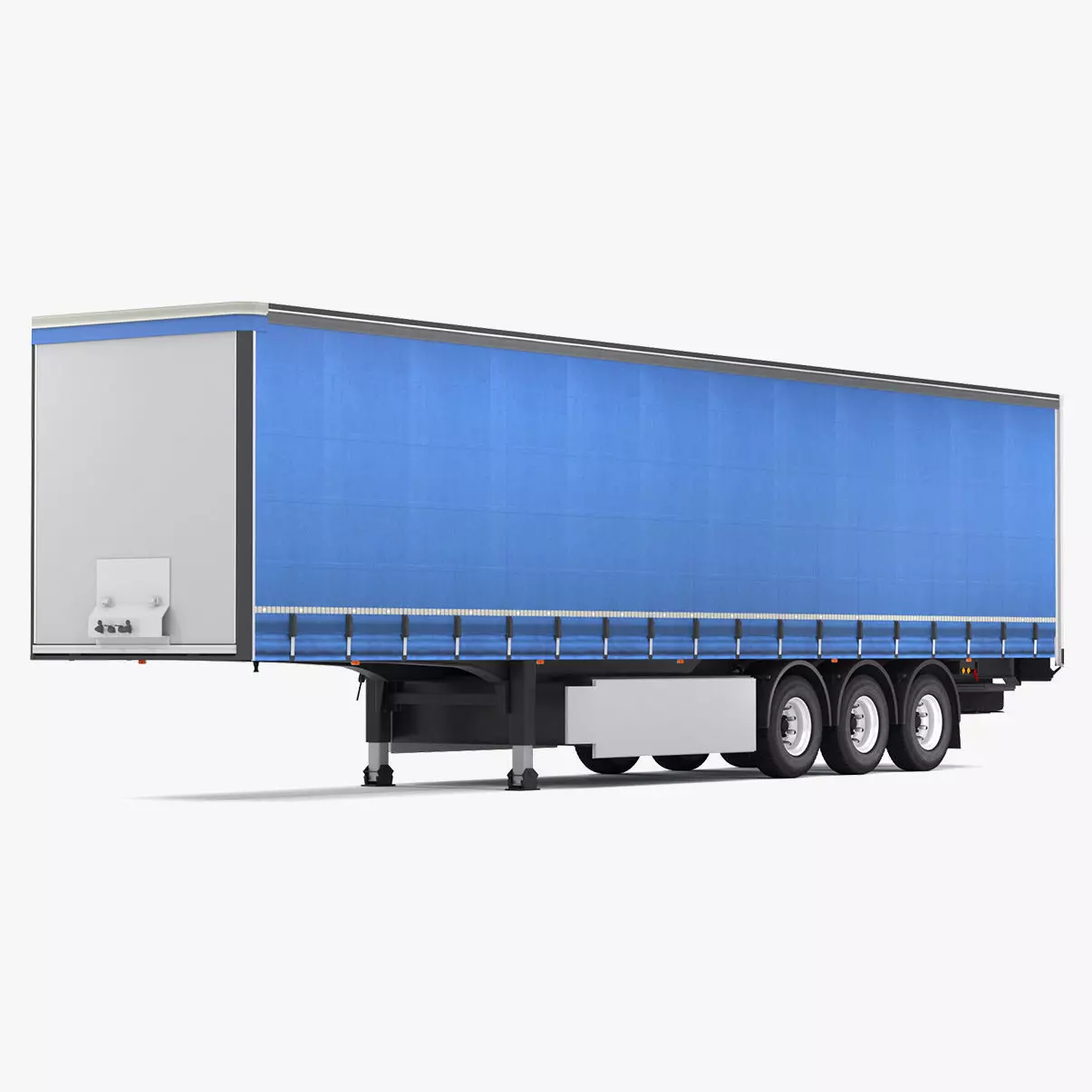Semi Trailer Curtainsider 2 3D model