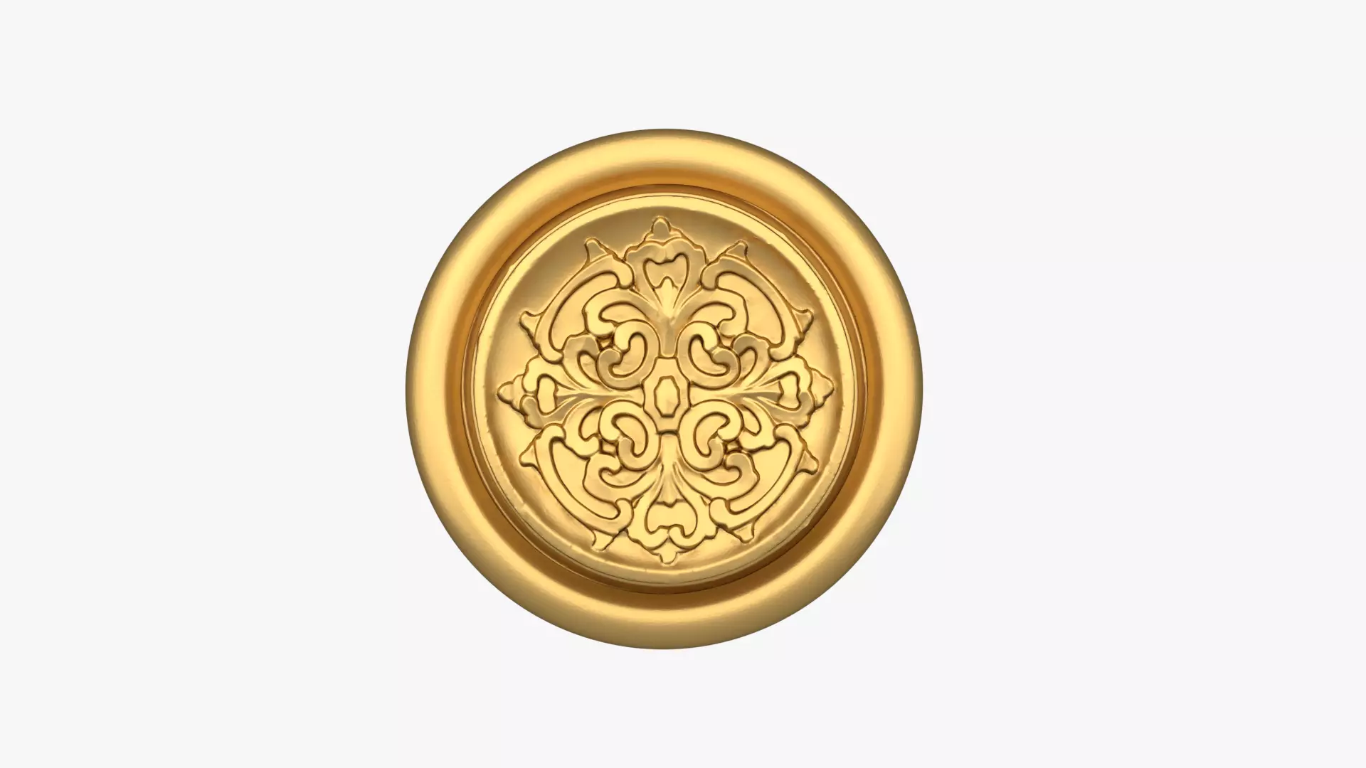 Classic round decor ornament 266 3D model_0