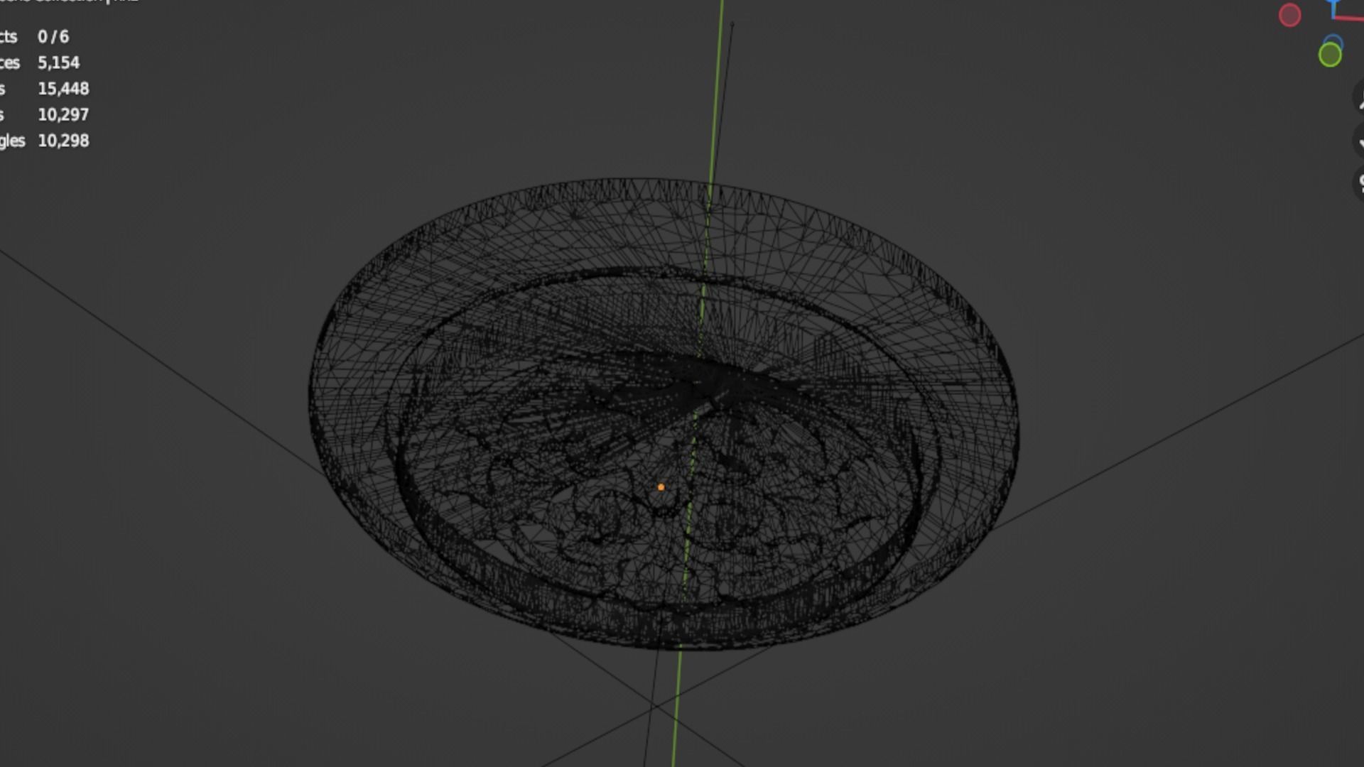 Classic round decor ornament 266 3D model_5