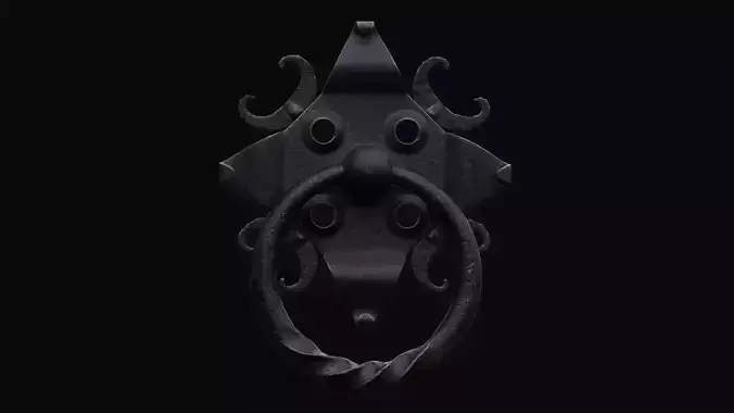 Door Knocker 01 Low-poly 3D model