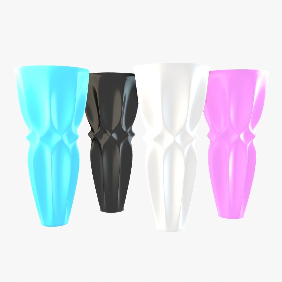 Vases porcelain 2 3D Model Collection_2